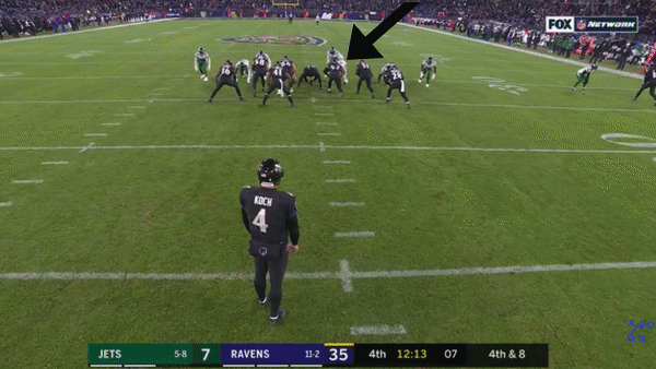 Tarell Basham punt block