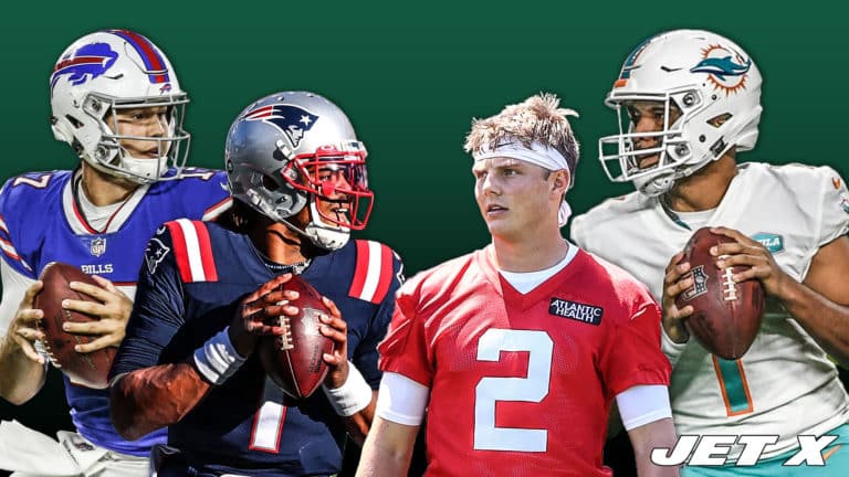 Zach Wilson prepares to lead an improved NY Jets roster versus the AFC East.