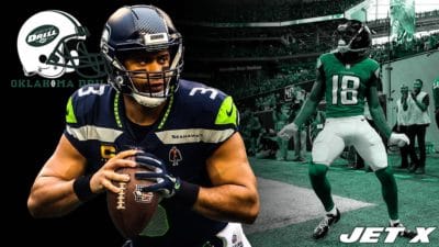 Russell Wilson, Calvin Ridley, Jamal Adams, Seattle Seahawks, New York Jets