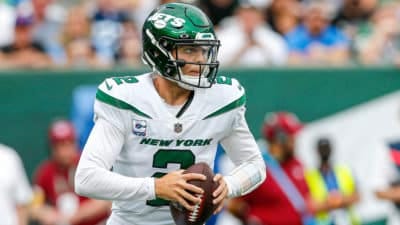 Zach Wilson, NY Jets, Uniform, Jersey
