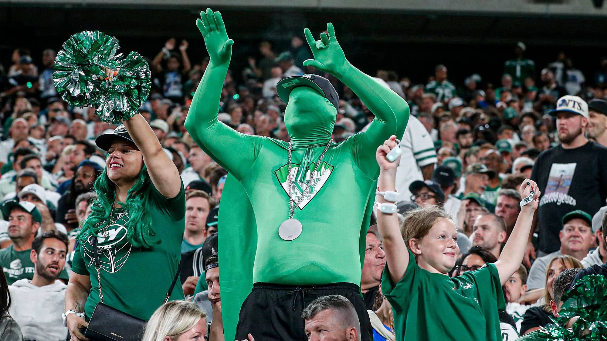 NY Jets Fans, Giants, MetLife Stadium