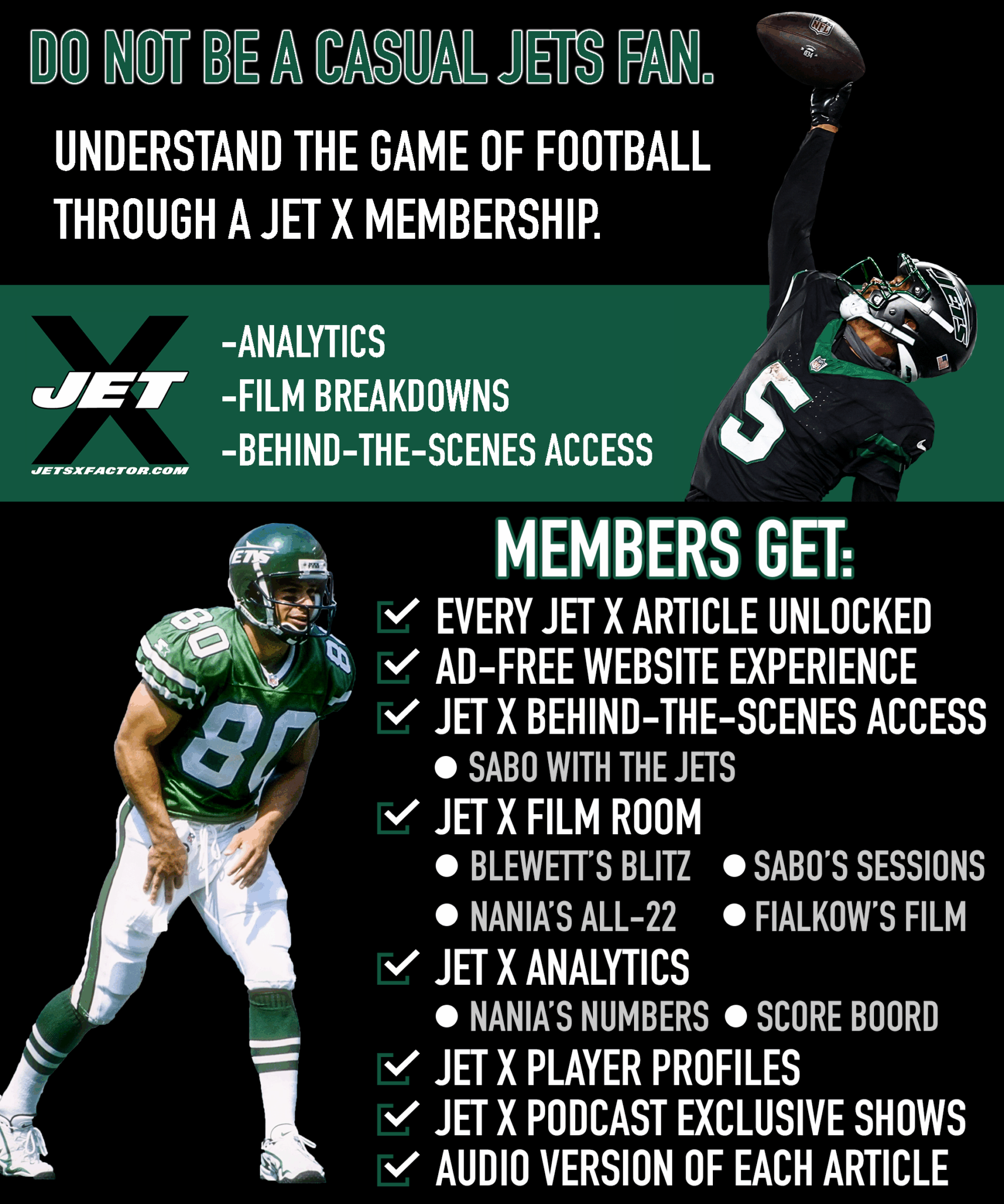 Jets X-Factor Membership Graphic
