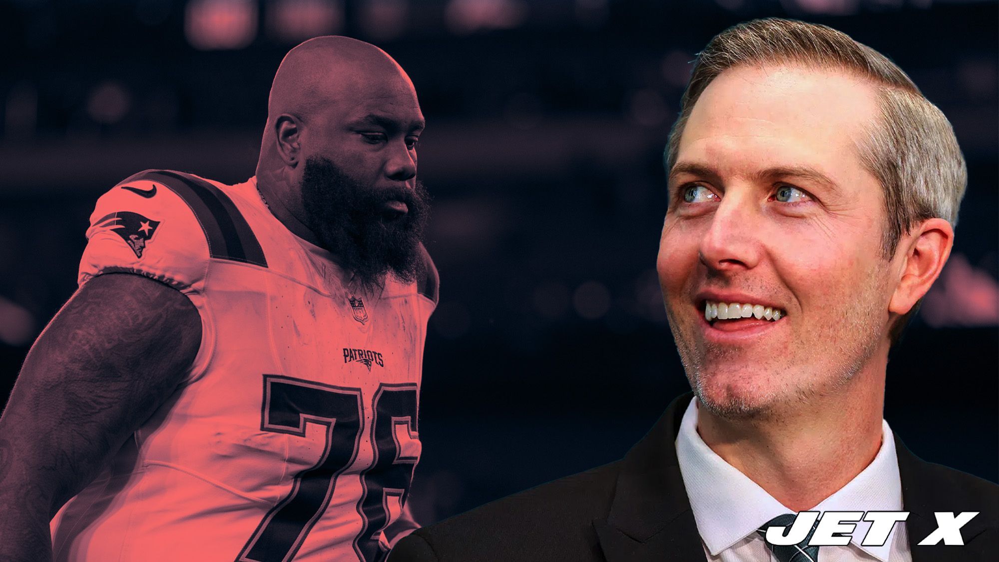 Darren Mougey, Morgan Moses, New York Jets, Getty Images, Jet X Graphic