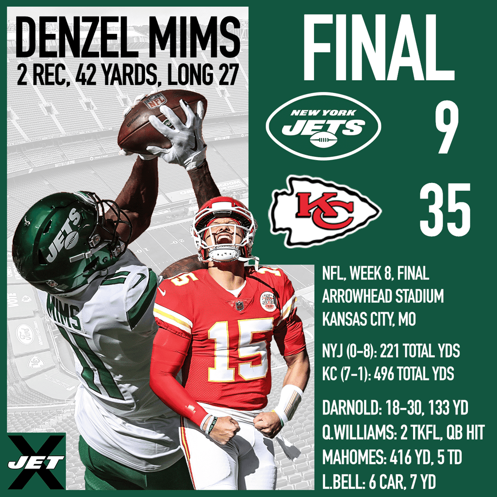 New York Jets, Kansas City Chiefs, Week 8