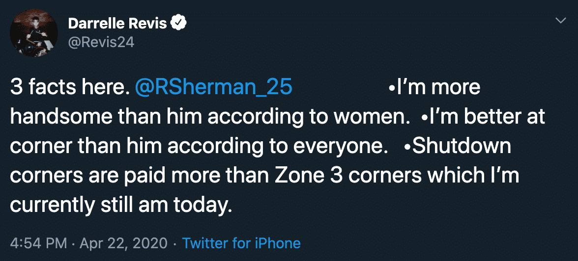 Darrelle Revis, Richard Sherman