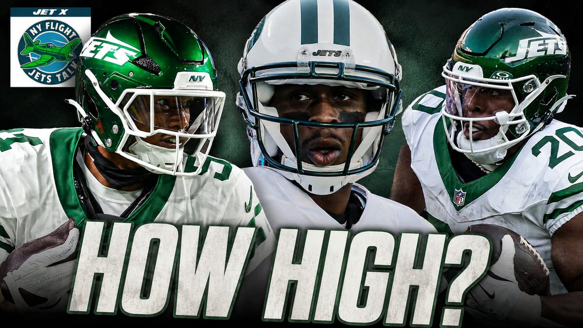 Geno Smith, Garrett Wilson, Breece Hall, Flight Talk Graphic