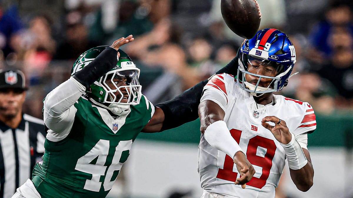 Joseph Ossai, Jameis Winston, New York Jets, New York Giants