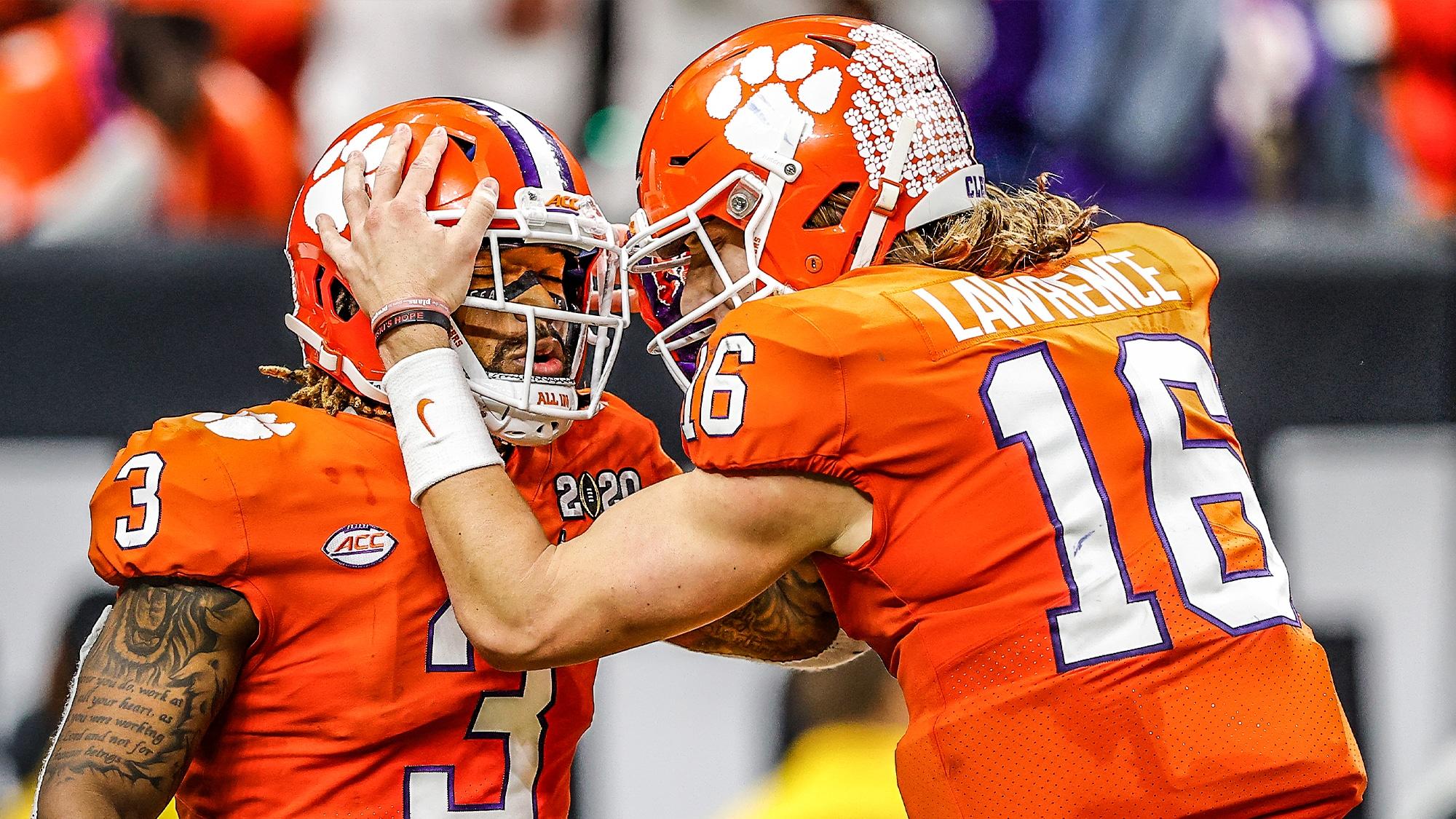 Amari Rodgers and Trevor Lawrence