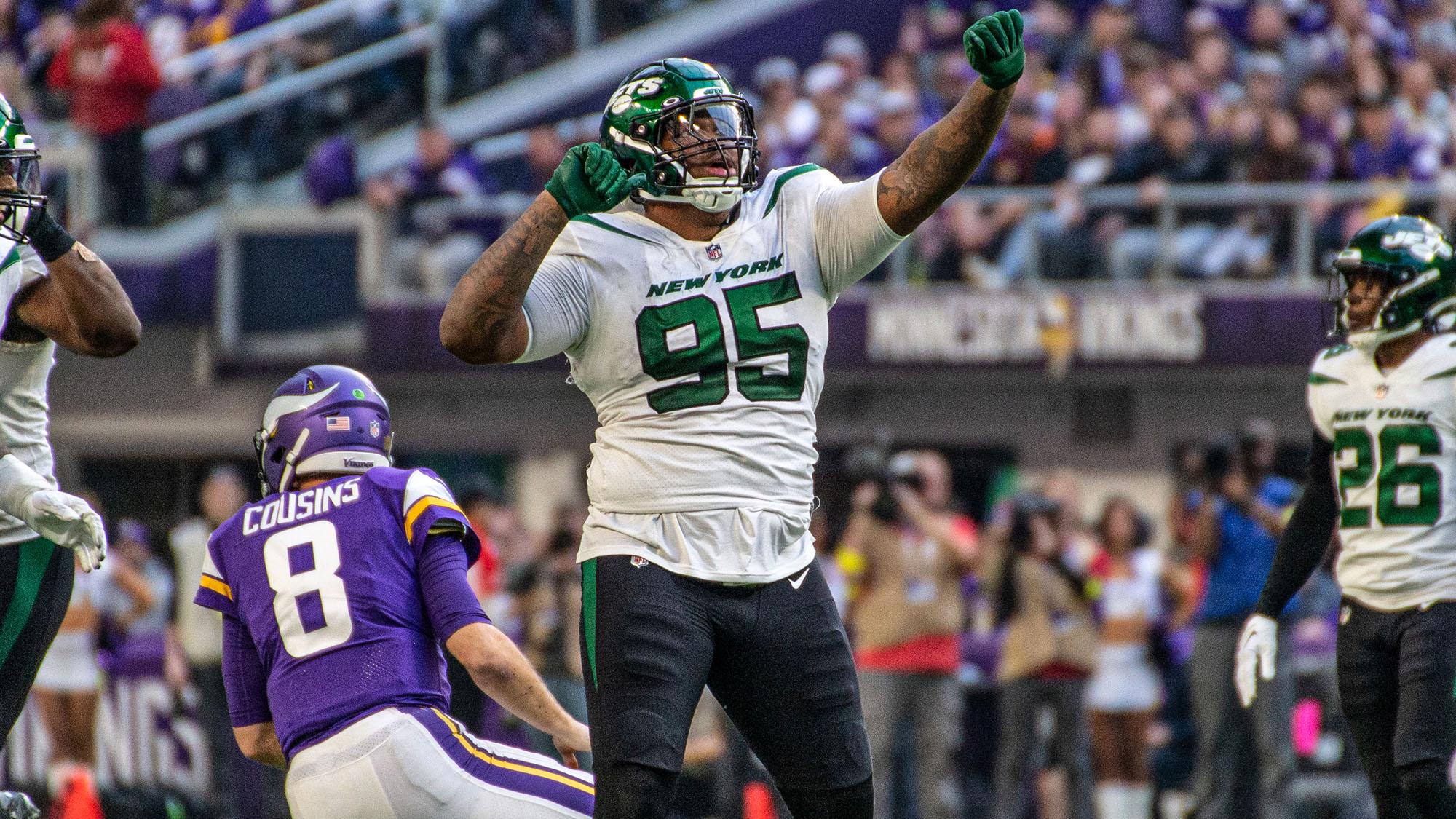 Quinnen Williams, NY Jets, Stats, Sack, Vikings