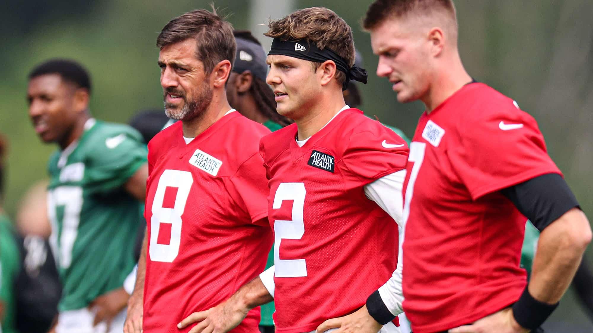 Zach Wilson, Aaron Rodgers, NY Jets, Hall of Fame Game