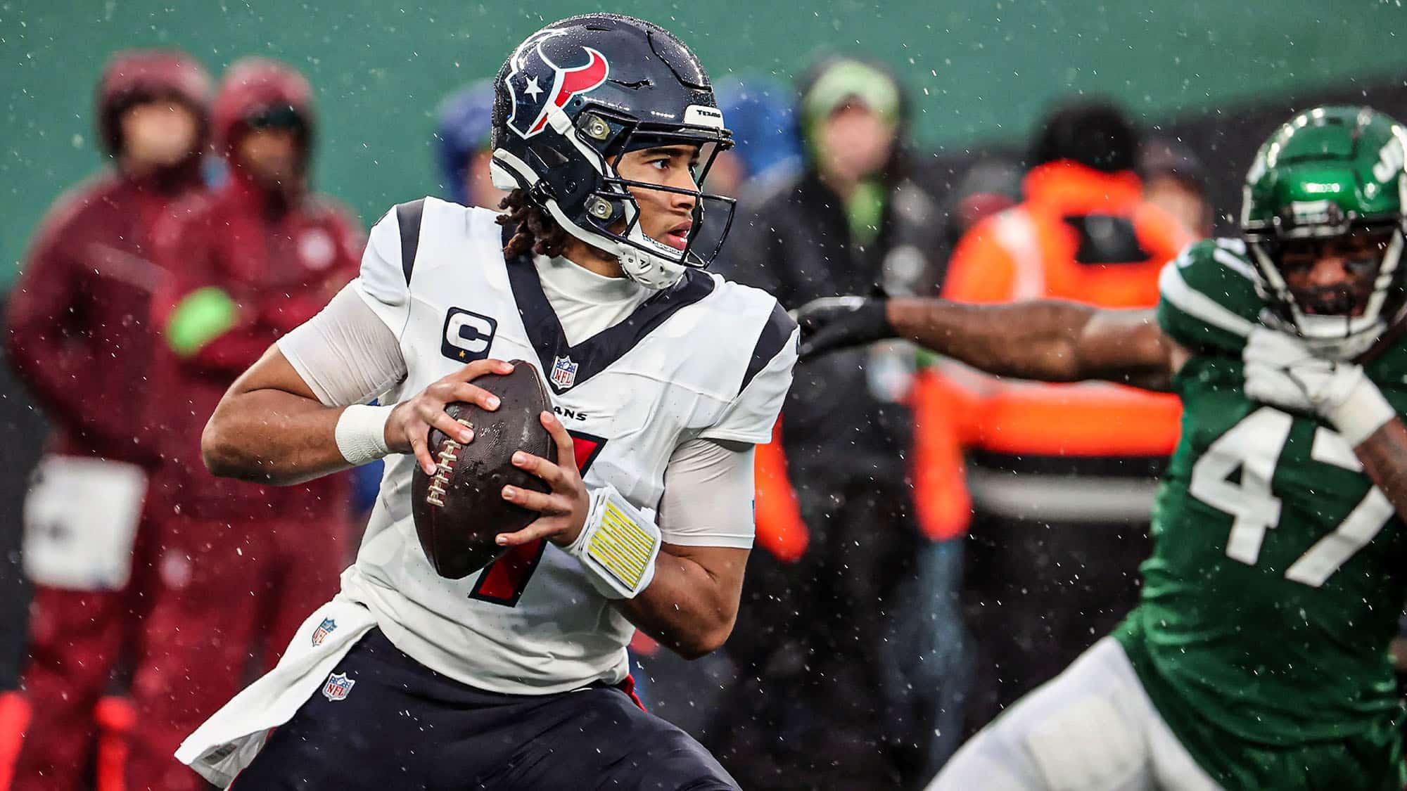 C.J. Stroud, Aaron Rodgers, Texans, NY Jets