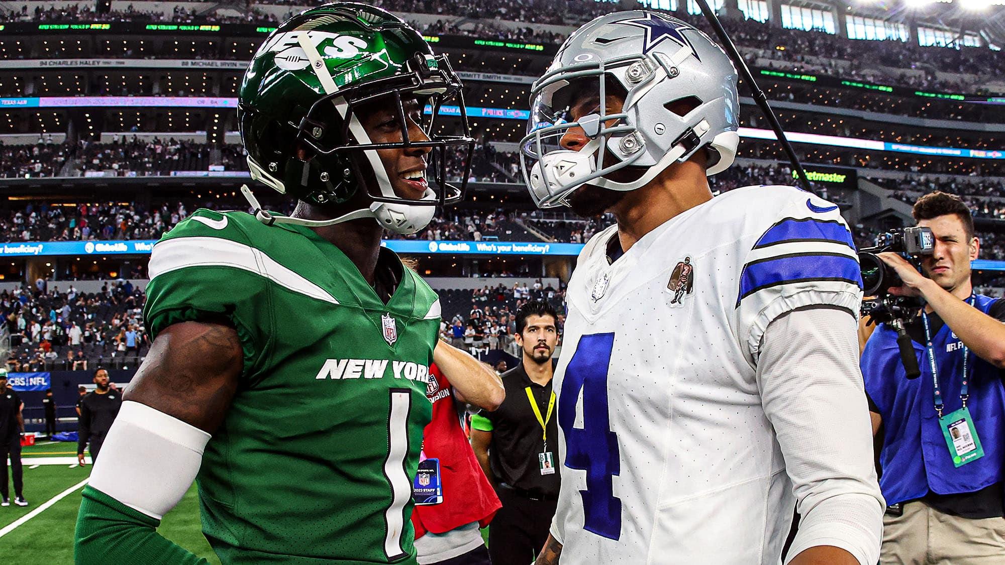 Sauce Gardner, Dak Prescott, NY Jets, Cowboys