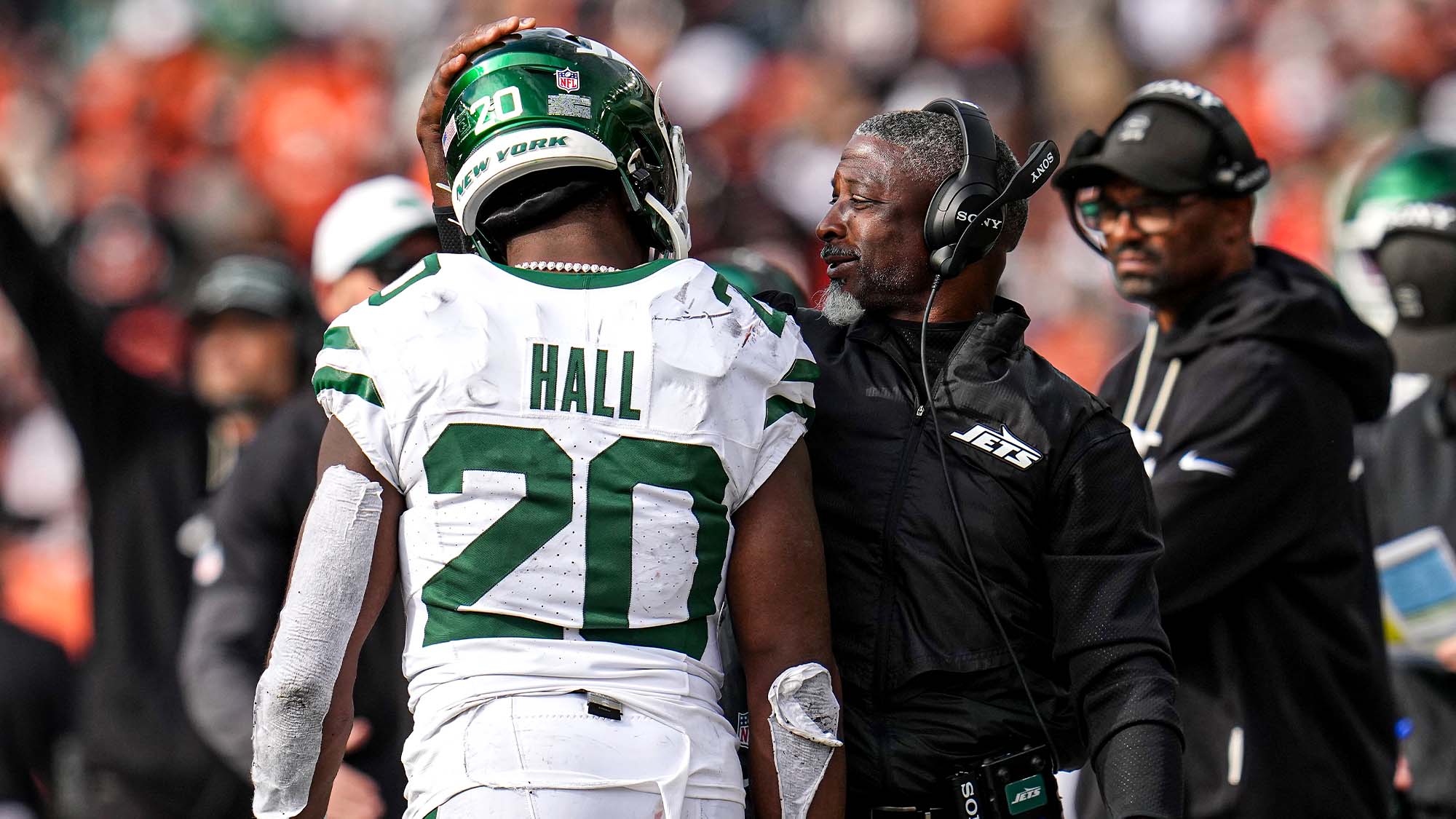 Aaron Glenn, Breece Hall, New York Jets