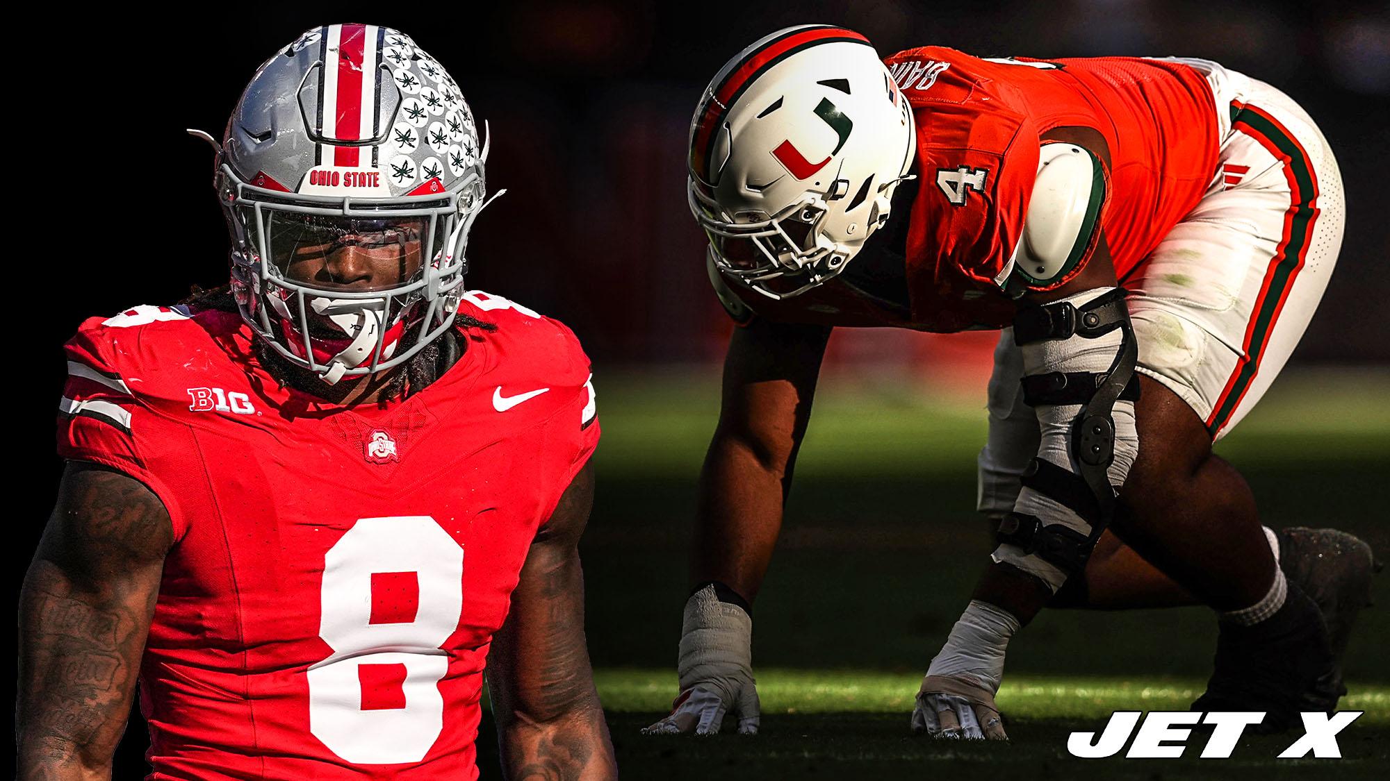 Arvell Reese, Rueben Bain Jr. New York Jets, NFL Draft