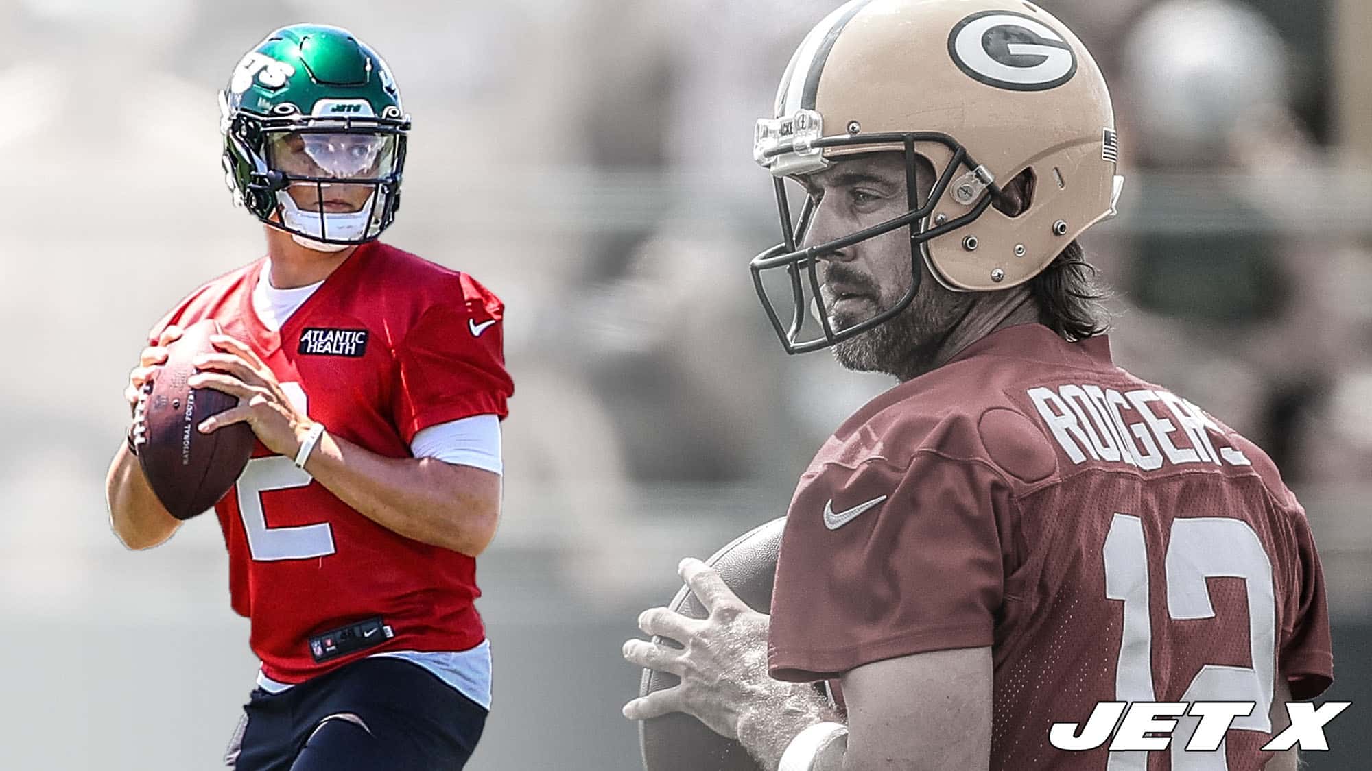 Zach Wilson, Aaron Rodgers, NY Jets, Green Bay Packers