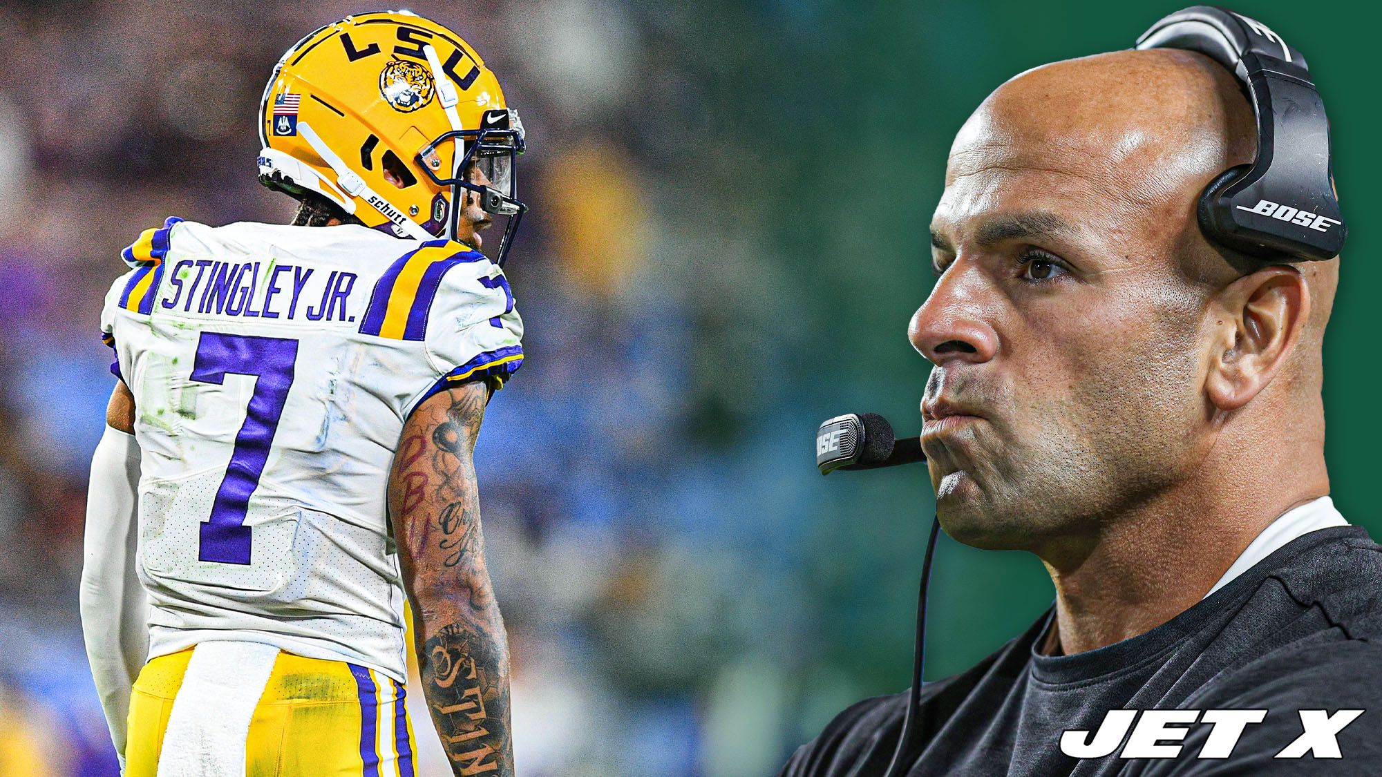 Robert Saleh, Derek Stingley Jr., LSU, New York Jets