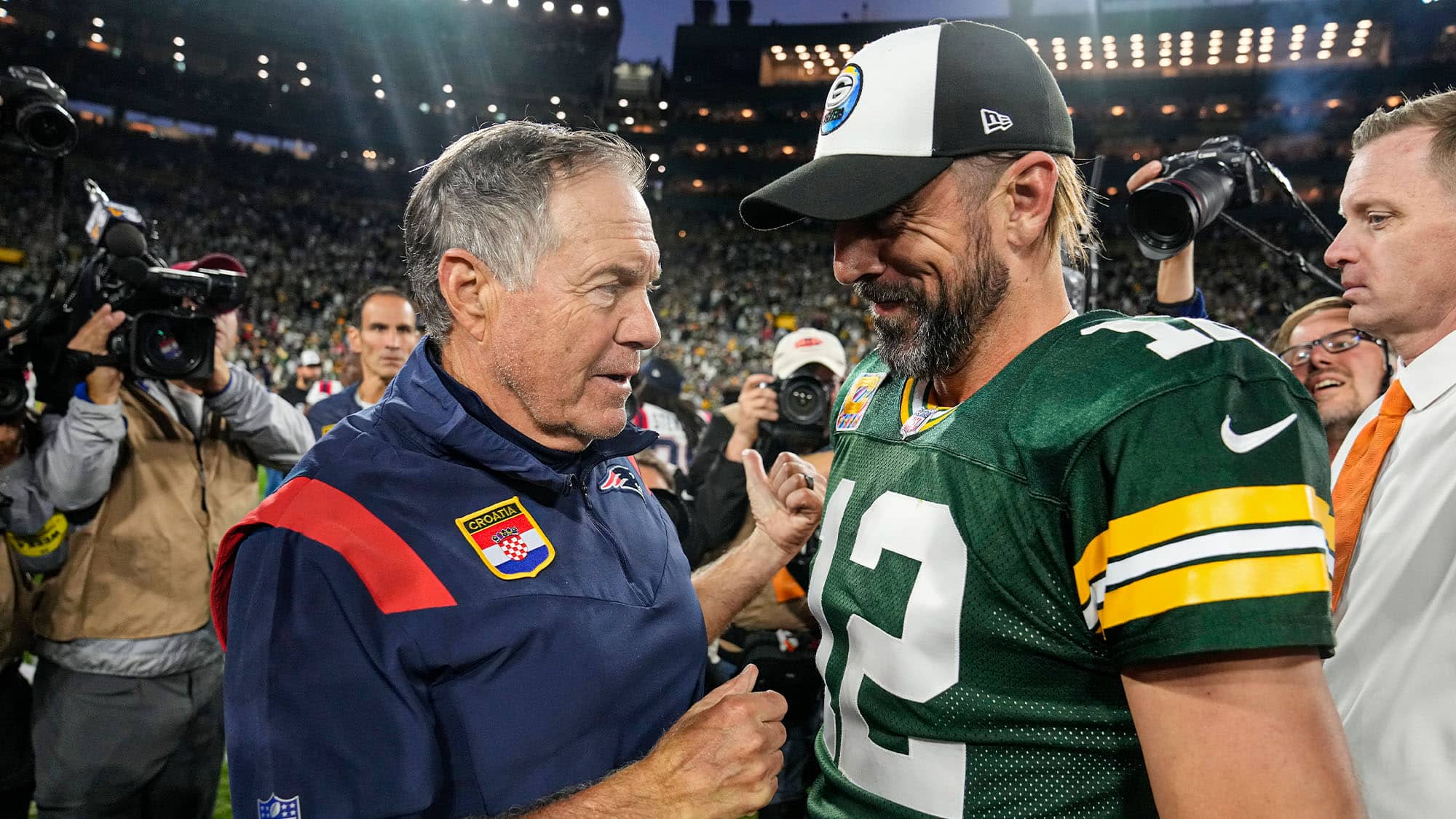 Aaron Rodgers, NY Jets, Patriots, Trade, Bill Belichick