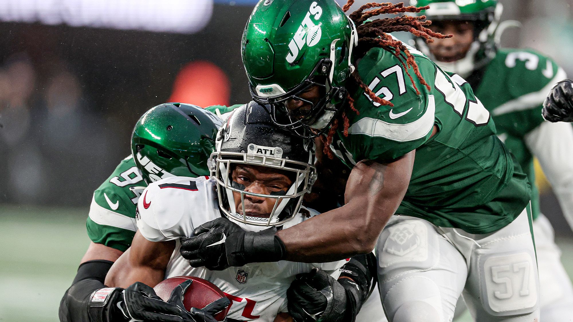 C.J. Mosley, Bijan Robinson, NY Jets, NFL
