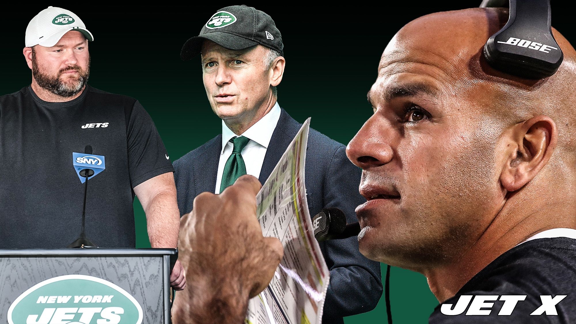 Joe Douglas, Christopher Johnson, Robert Saleh
