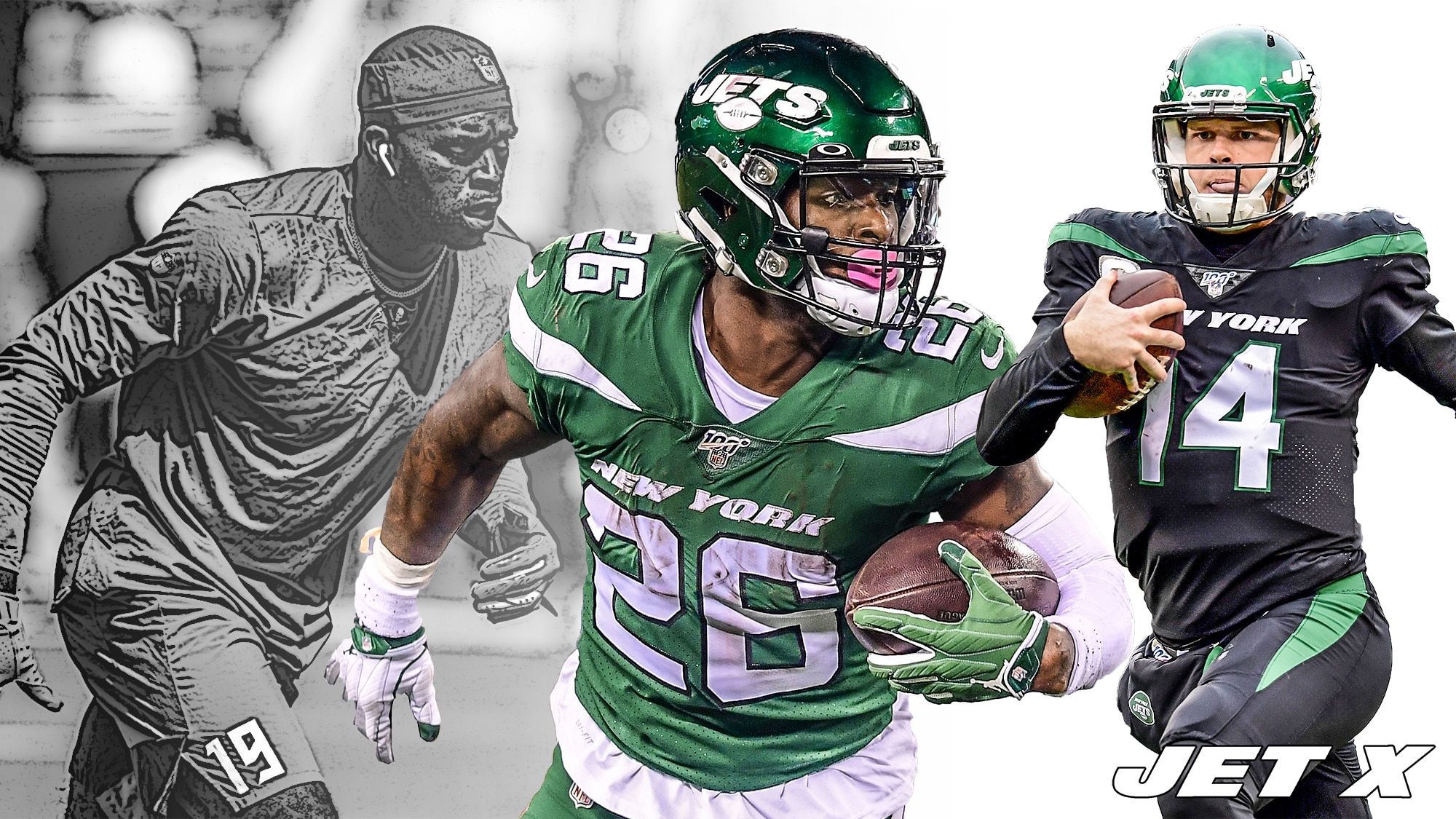 Breshad Perriman, Le'Veon Bell, Sam Darnold