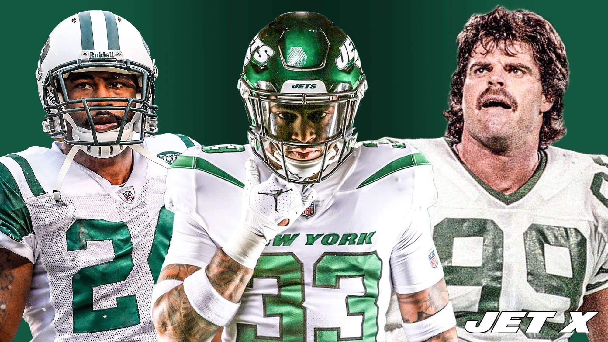 Darrelle Revis, Jamal Adams, Mark Gastineau