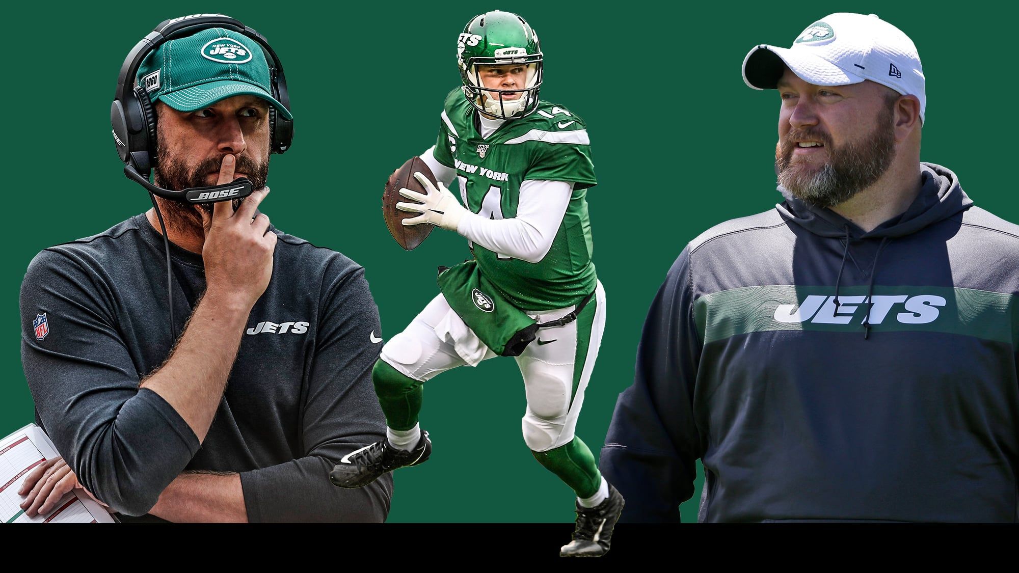 Sam Darnold, Adam Gase, Joe Douglas