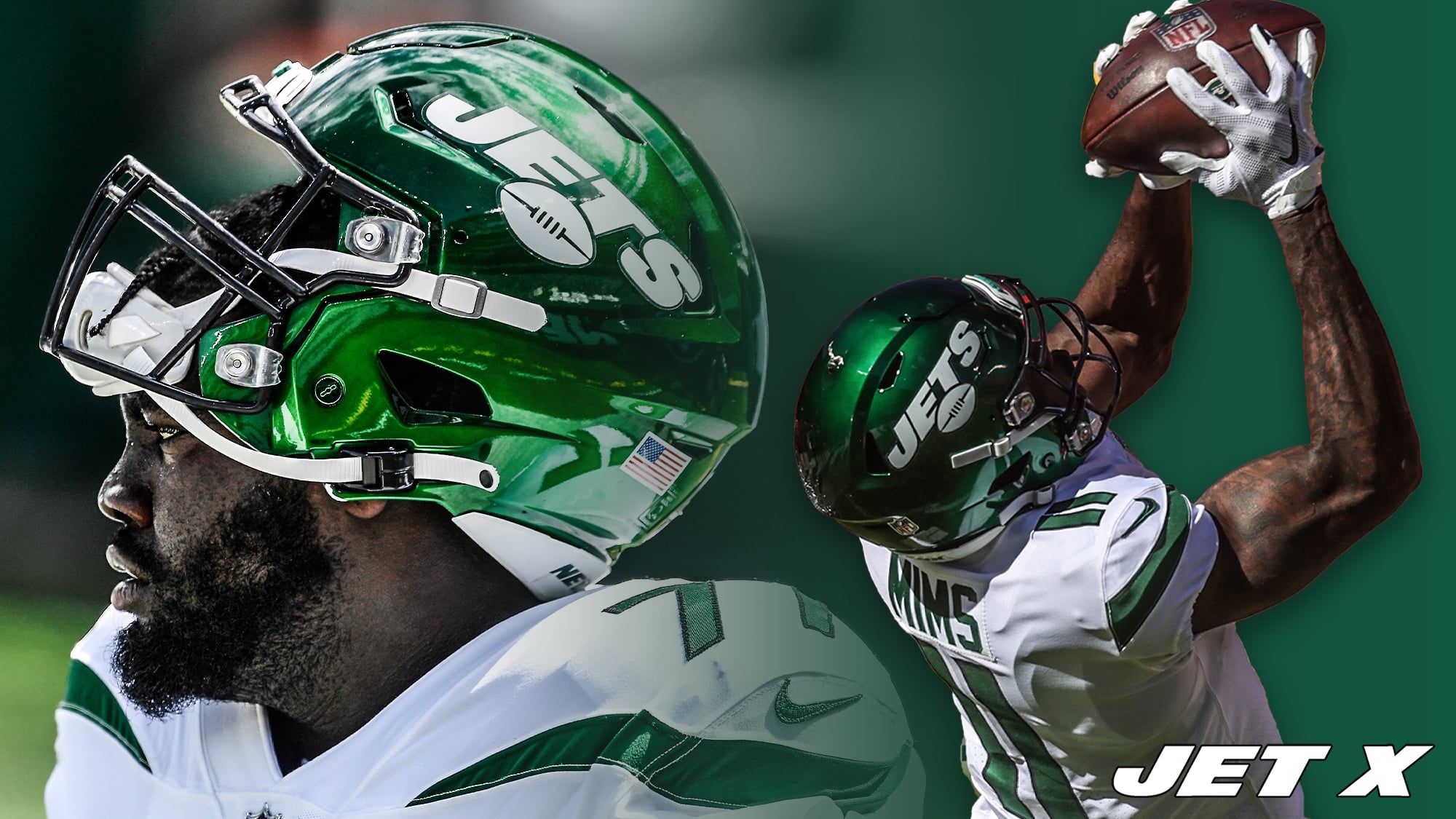 Mekhi Becton and Denzel Mims