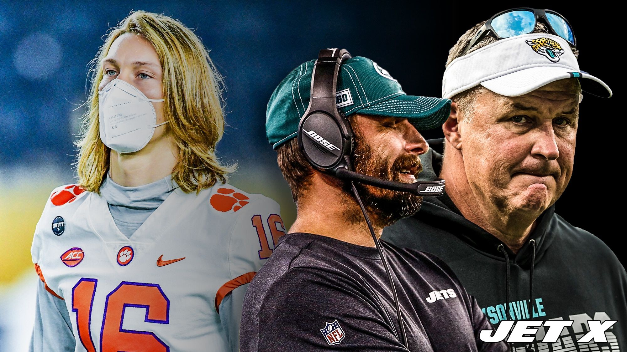 Trevor Lawrence, Adam Gase, Doug Marrone