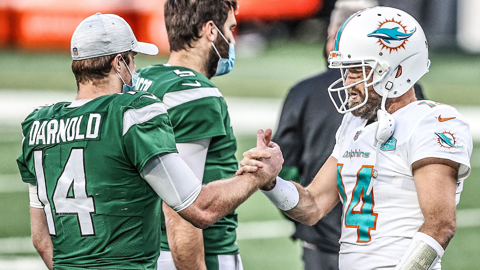 Sam Darnold and Ryan Fitzpatrick