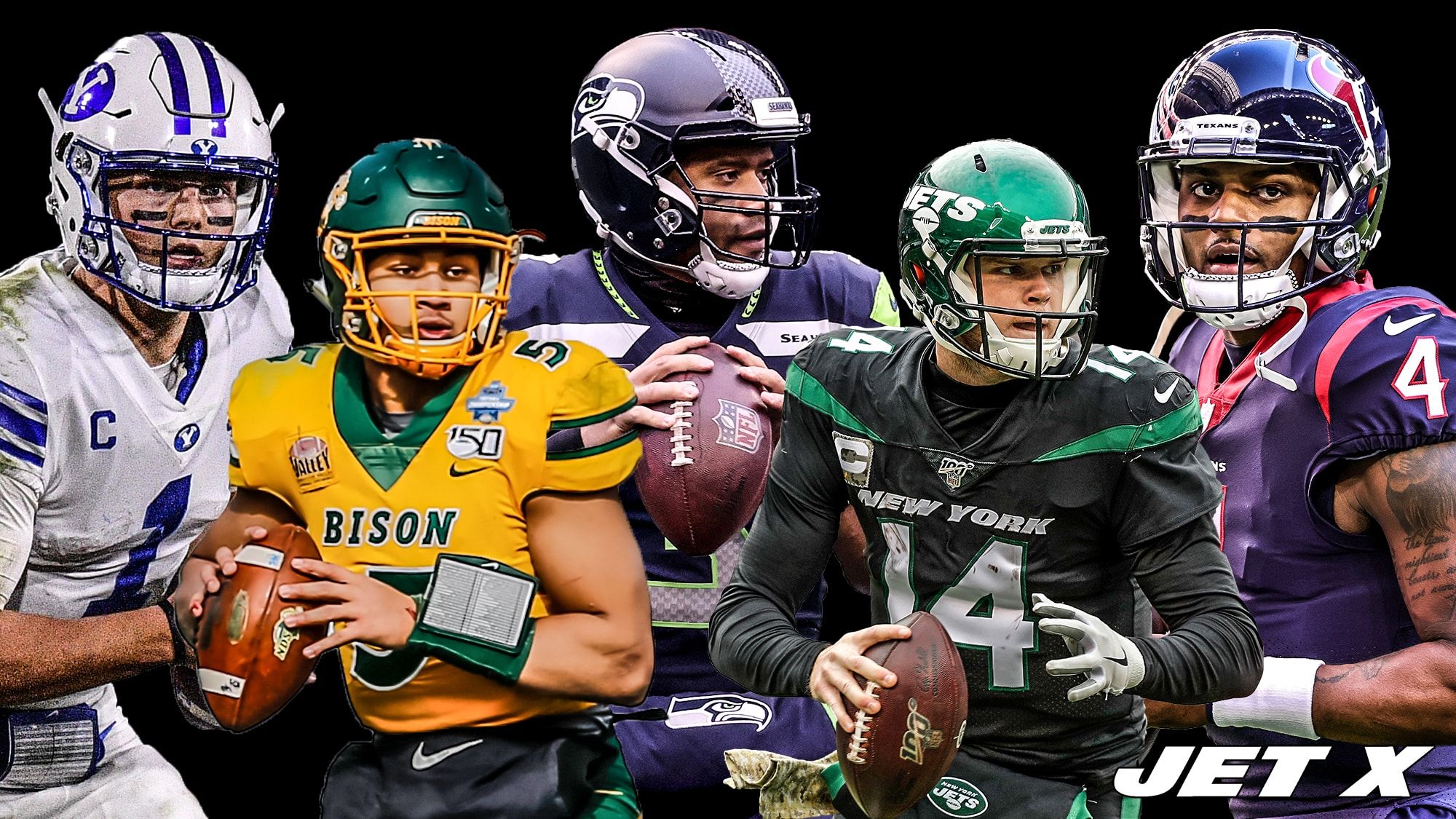 Zach Wilson, Trey Lance, Russell Wilson, Sam Darnold, Deshaun Watson