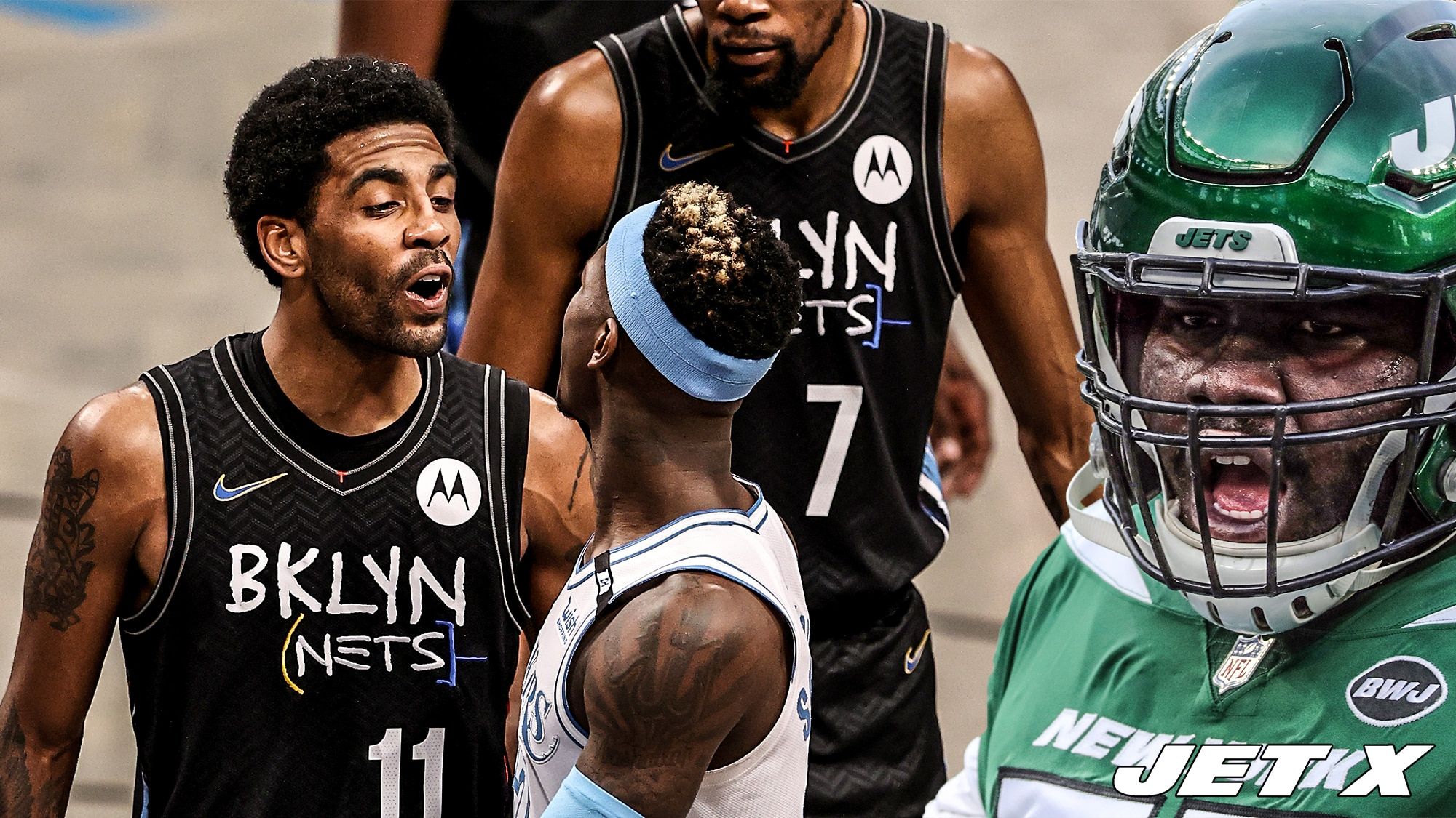 Mekhi Becton, Kyrie Irving, Kevin Durant