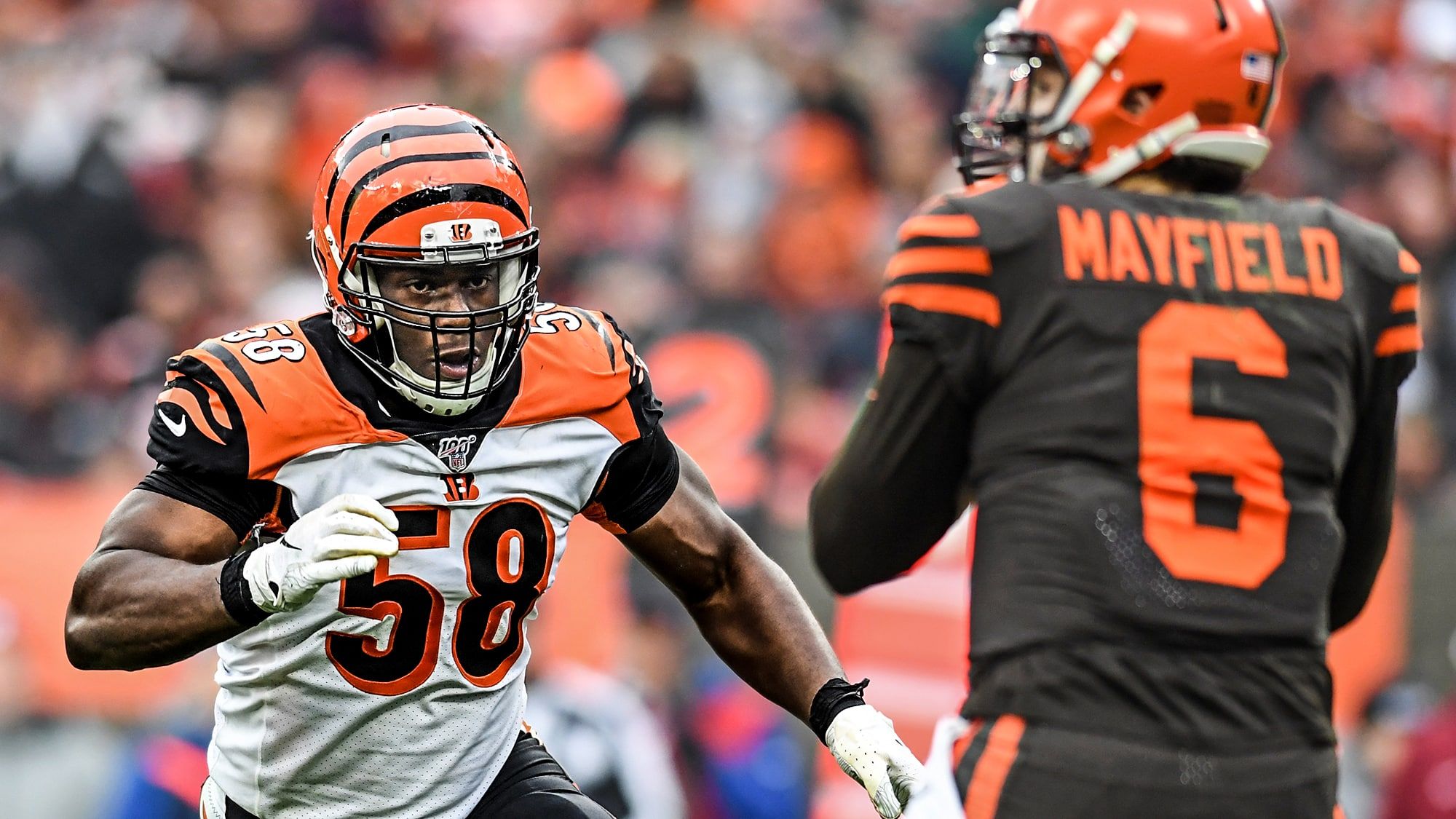Carl Lawson, Baker Mayfield New York Jets