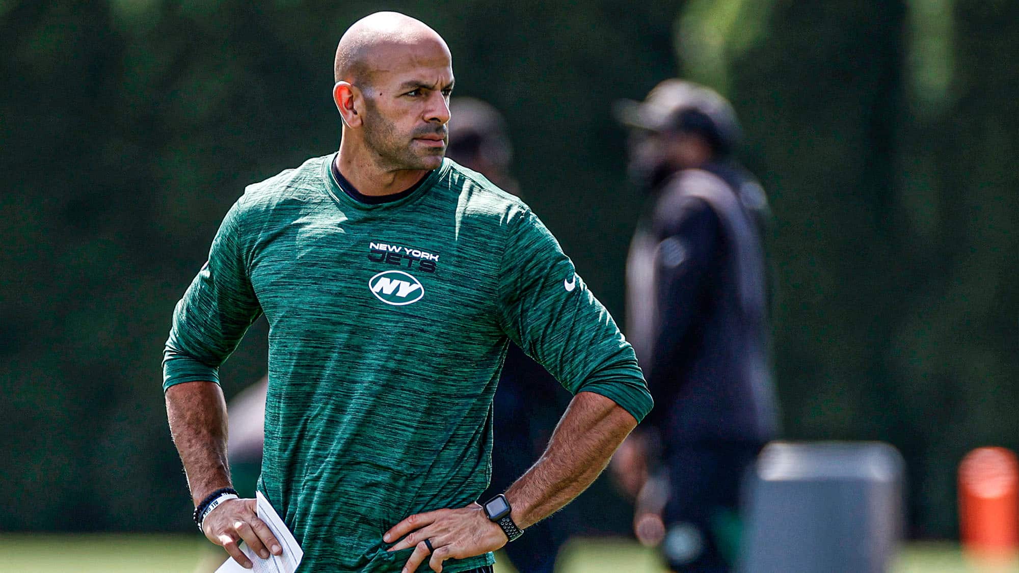 Robert Saleh criticized the NY media for creating narratives around young Jets players Zach Wilson and Denzel Mims.
