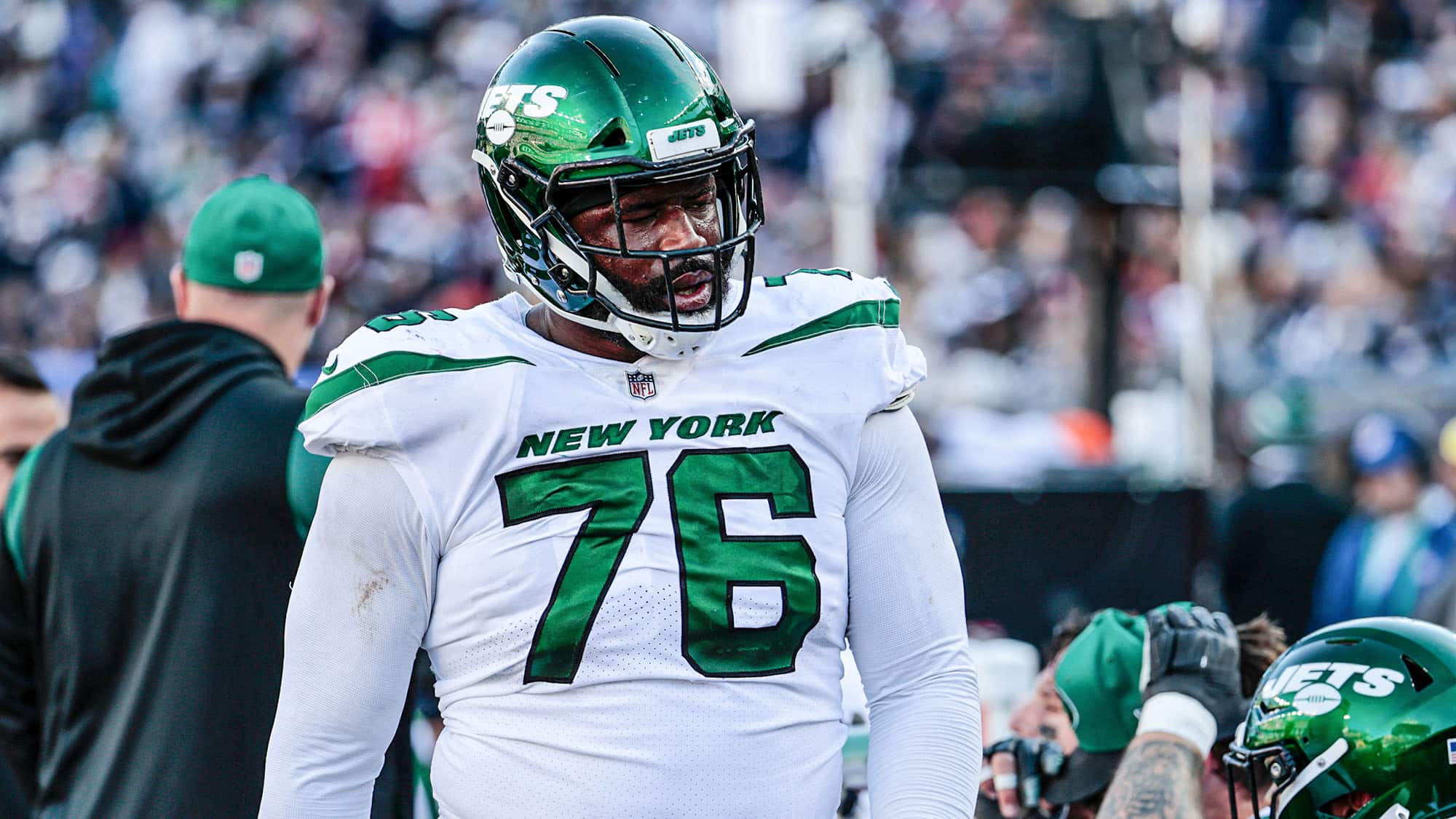 George Fant, New York Jets, Cincinnati Bengals, PFF Grade, Film, Contract, Injury