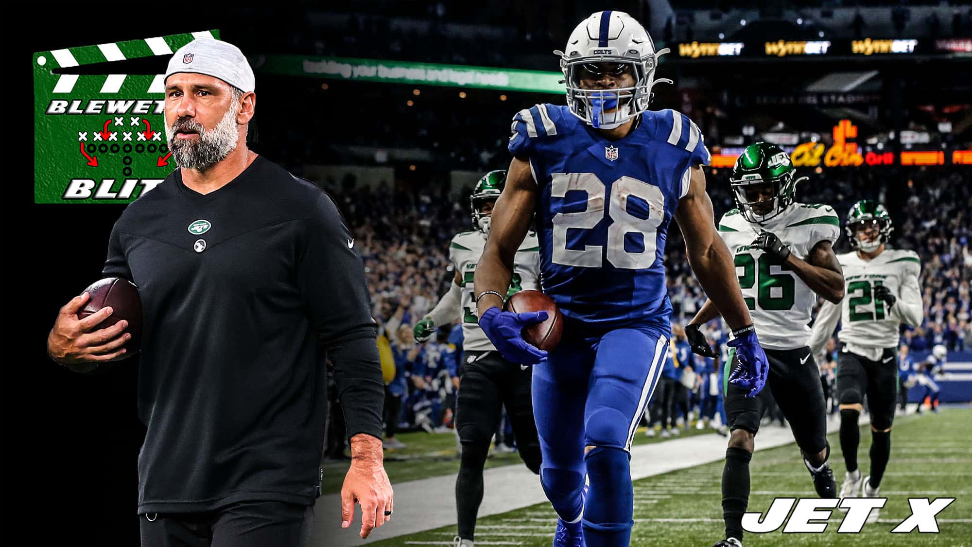 Blewett's Blitz, New York Jets, Indianapolis Colts