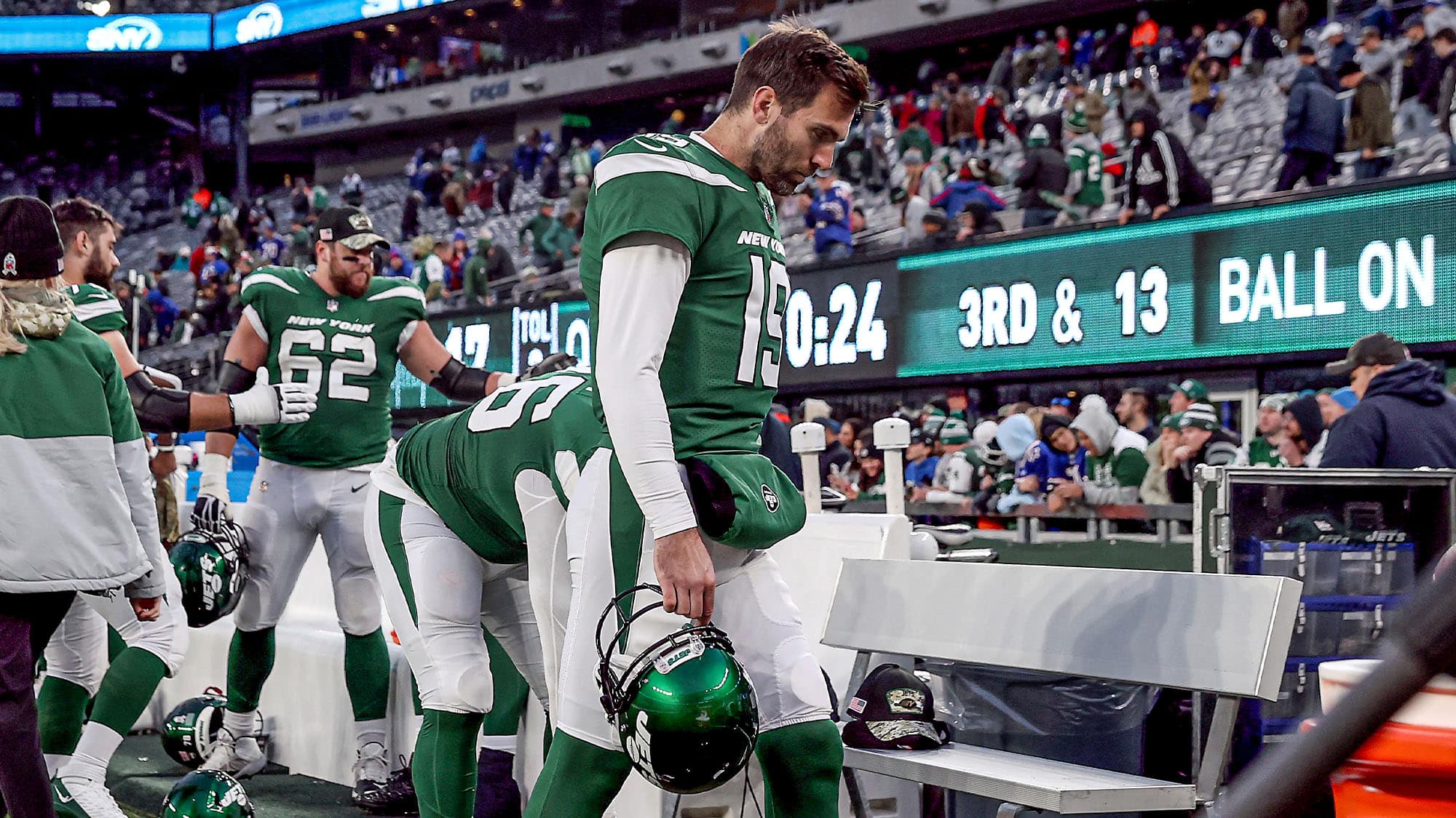 Joe Flacco, New York Jets, Injury, Contract, COVID, Vaccine, Mask