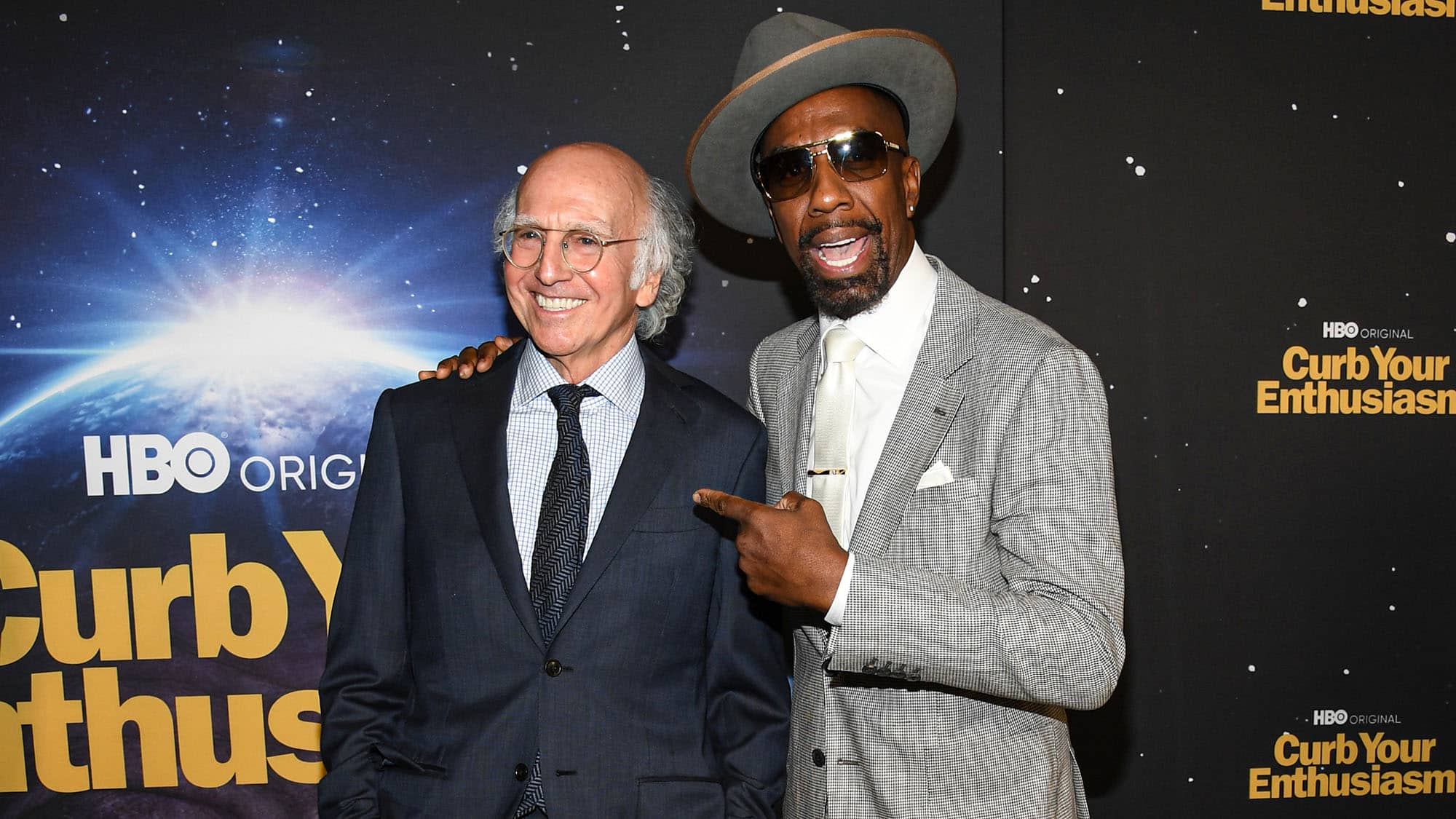 Larry David, JB Smoove, Curb Premiere 2021, NY Jets Fan