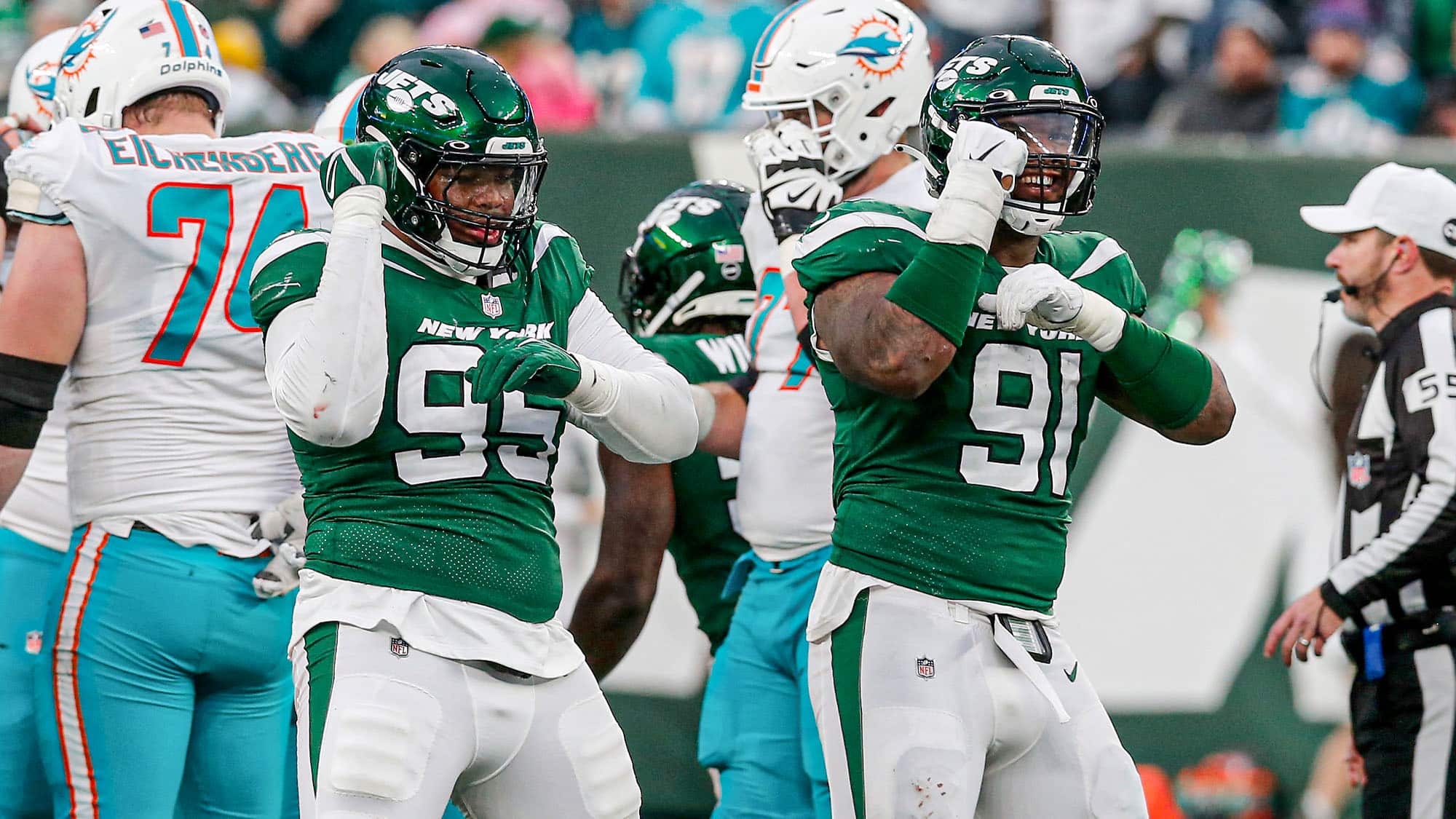 Quinnen Williams, John Franklin-Myers, Contract, PFF, Jets