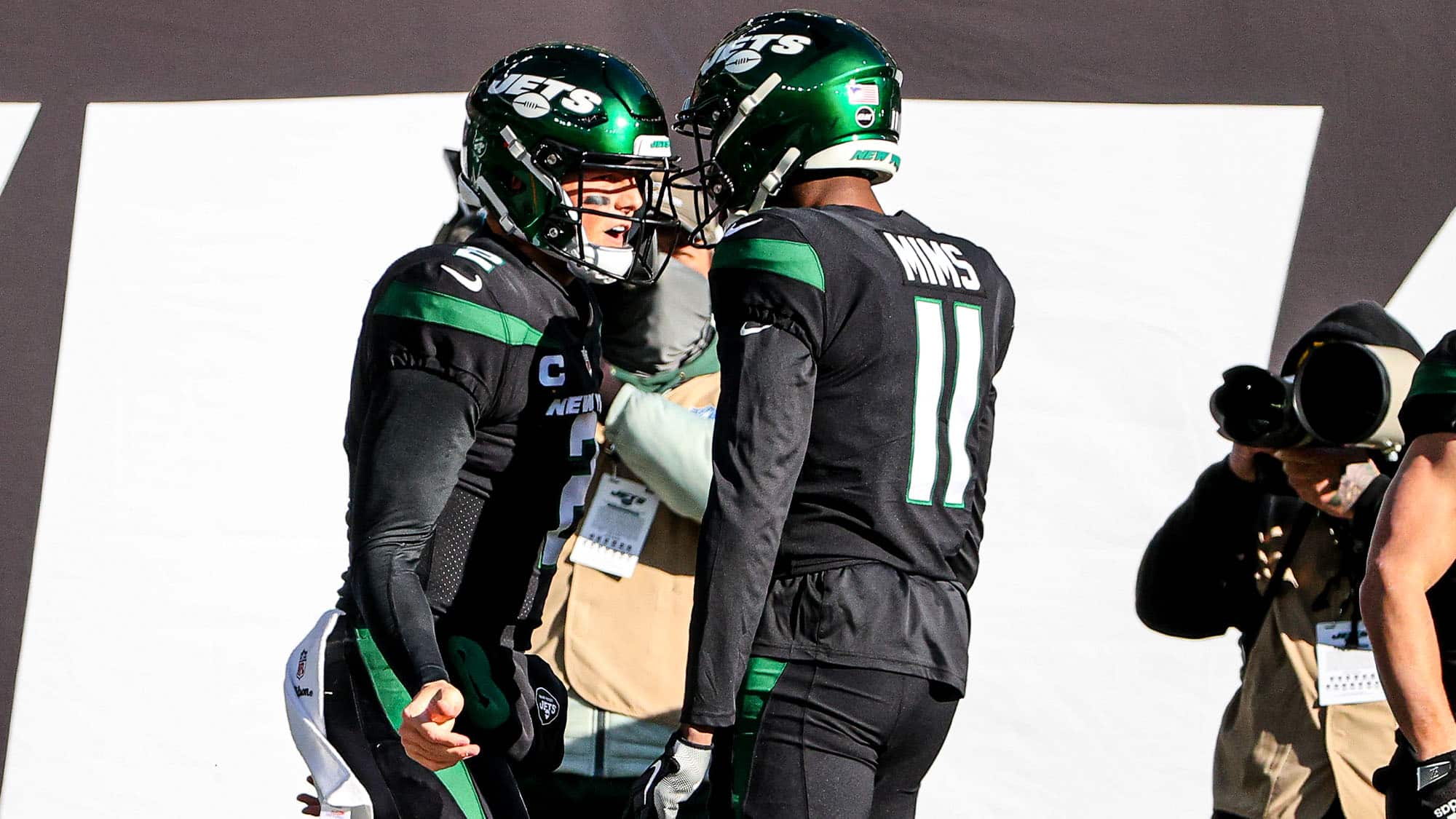 Zach Wilson, Denzel Mims, New York Jets, Stats, PFF