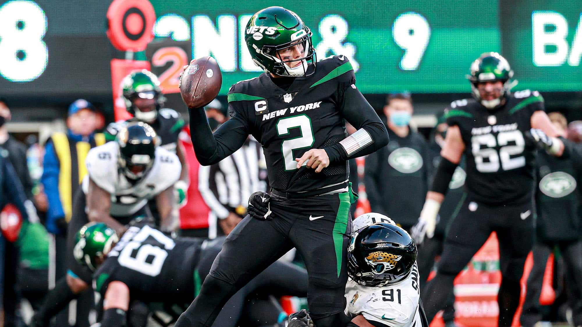 Zach Wilson, NY Jets, Jaguars, Highlights, Touchdown run