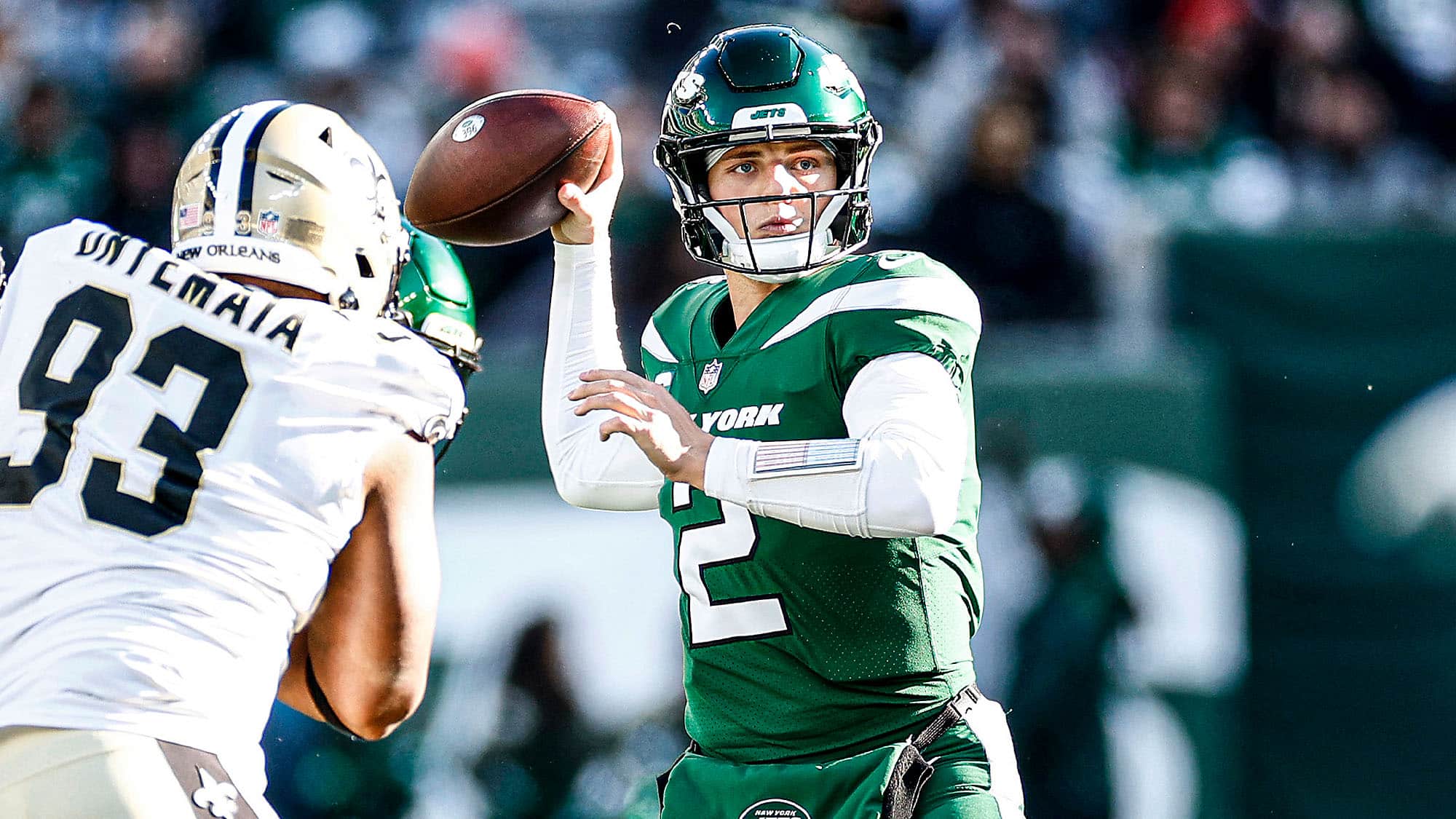 Zach Wilson, NY Jets, Saints, Accuracy, Stats, PFF