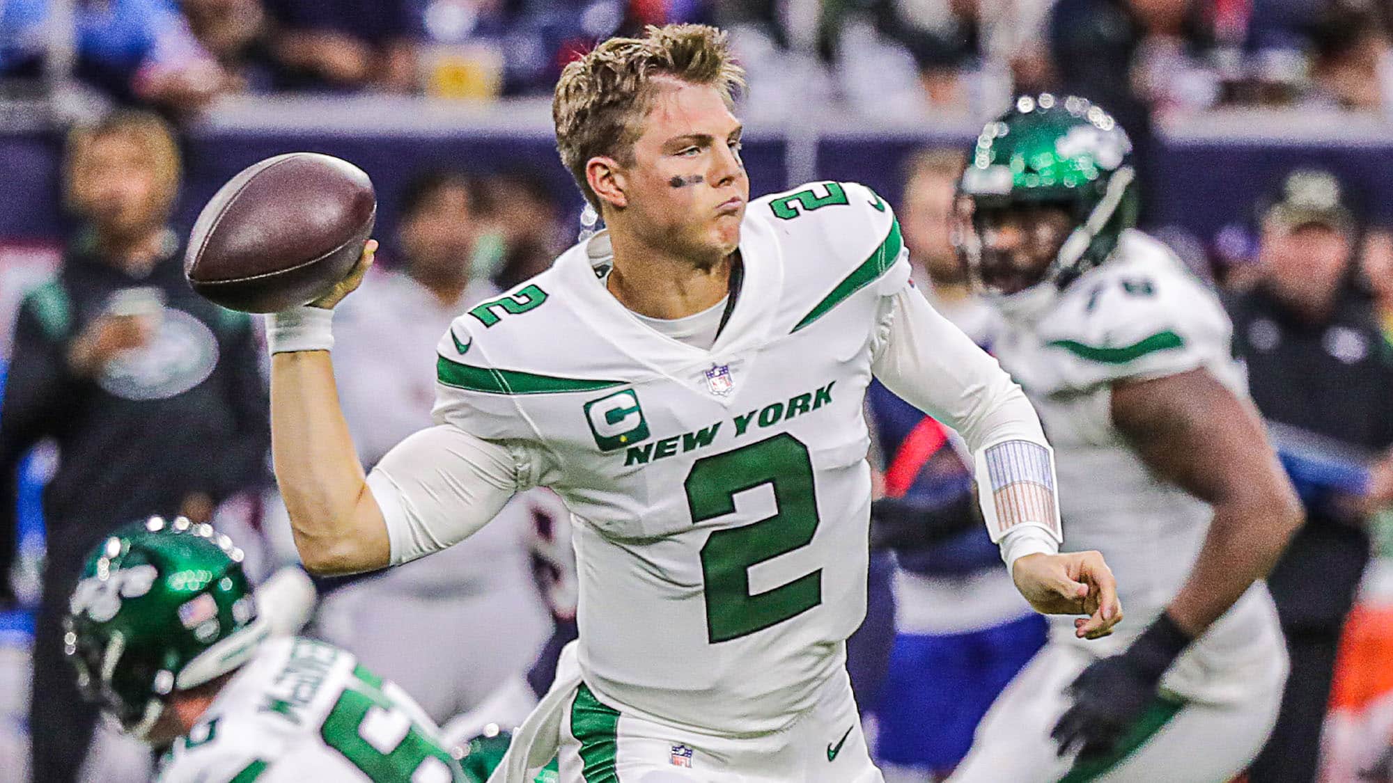 Zach Wilson, New York Jets, Stats, Highlights, Film, PFF Grade, Return, Texans