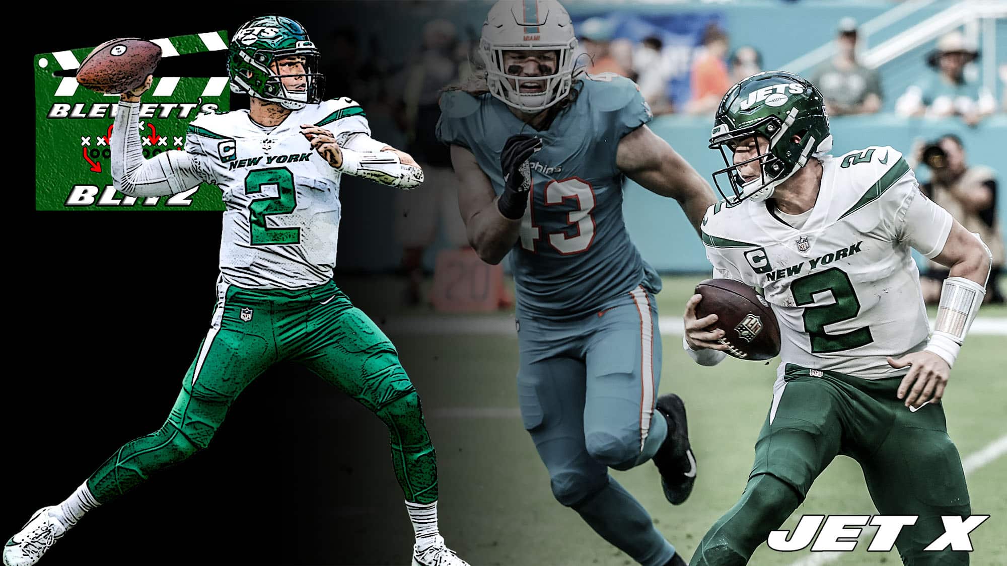 Zach Wilson, New York Jets, Miami Dolphins, Blewett's Blitz