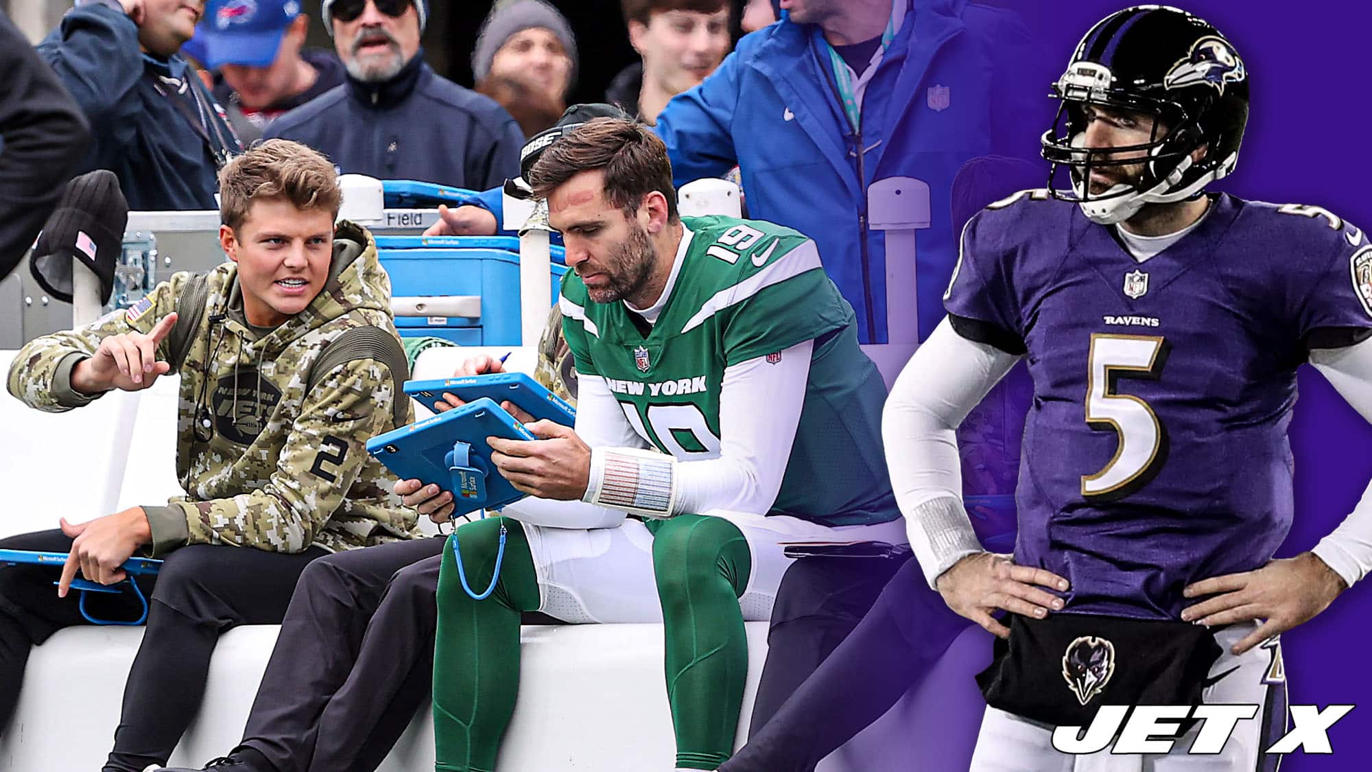 Joe Flacco, Zach Wilson, NY Jets, Ravens, Super Bowl