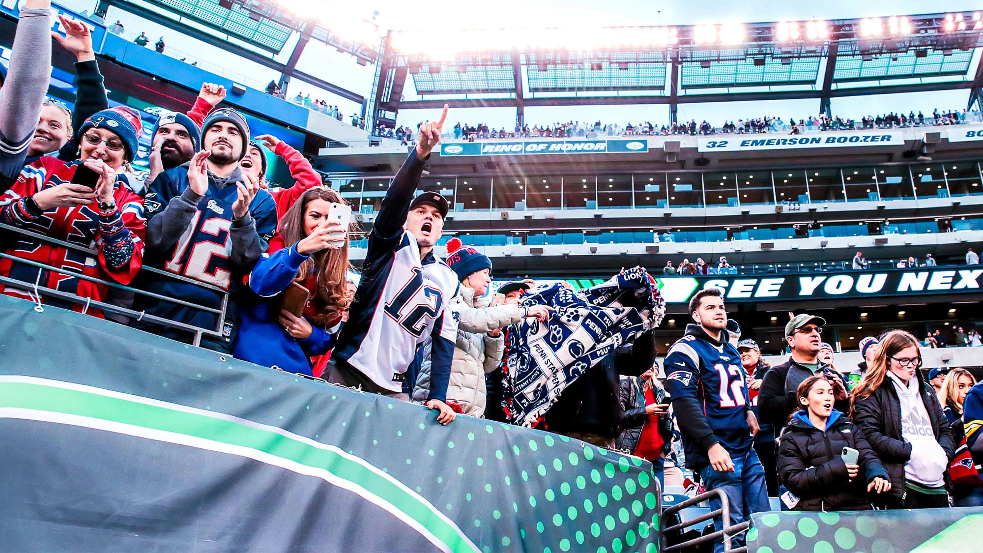 Patriots Fans, Jets Fans, MetLife Stadium