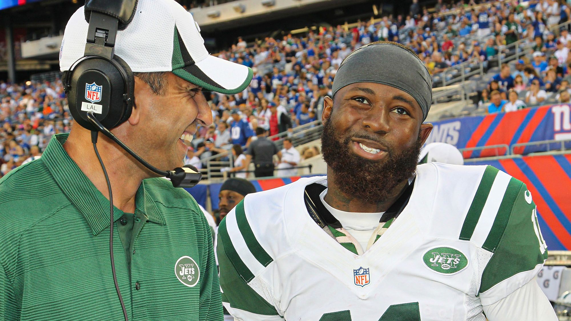 Sanjay Lal, Jeremy Kerley, NY Jets