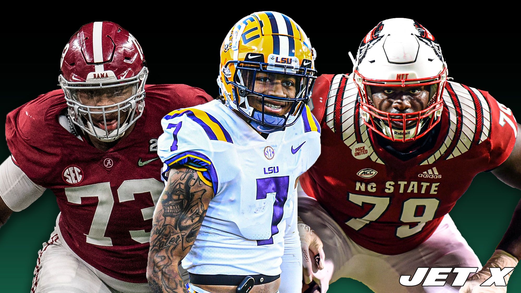 Evan Neal, Derek Stingley, Ikem Ekwonu, 2022 NFL Draft