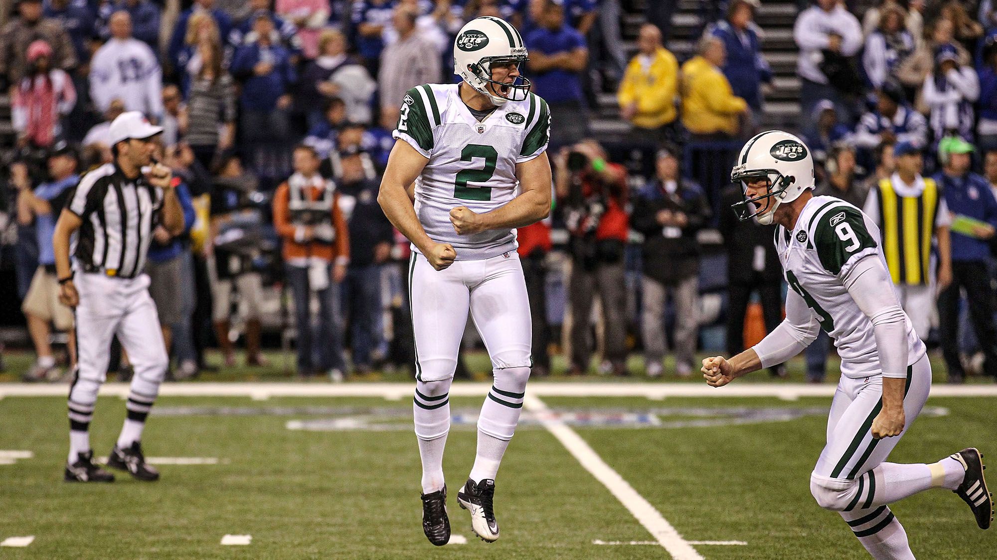 Nick Folk, Steve Weatherford, New York Jets, Indianapolis Colts, Playoffs, 2010