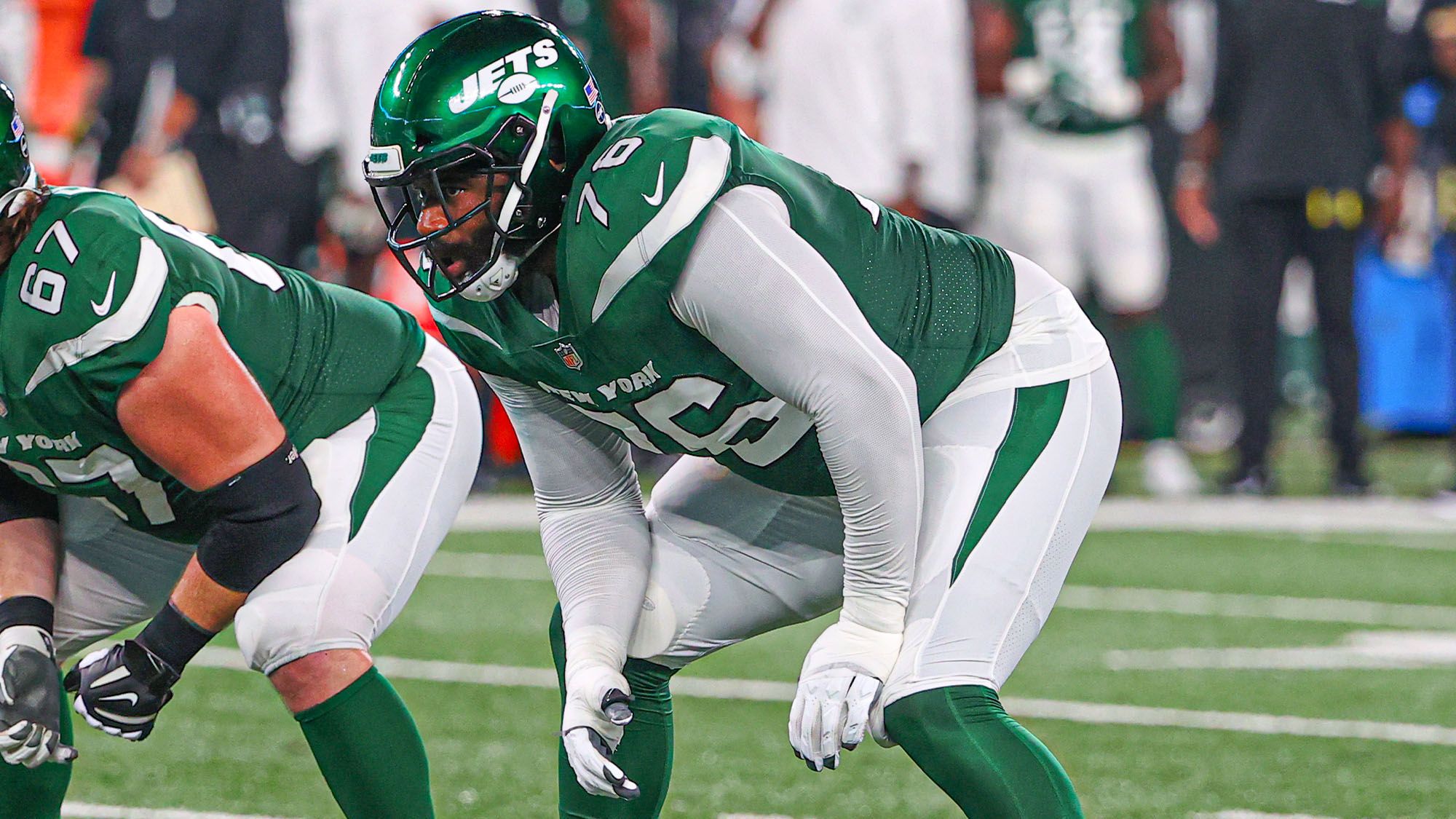 George Fant, NY Jets, Contract, Trade, PFF