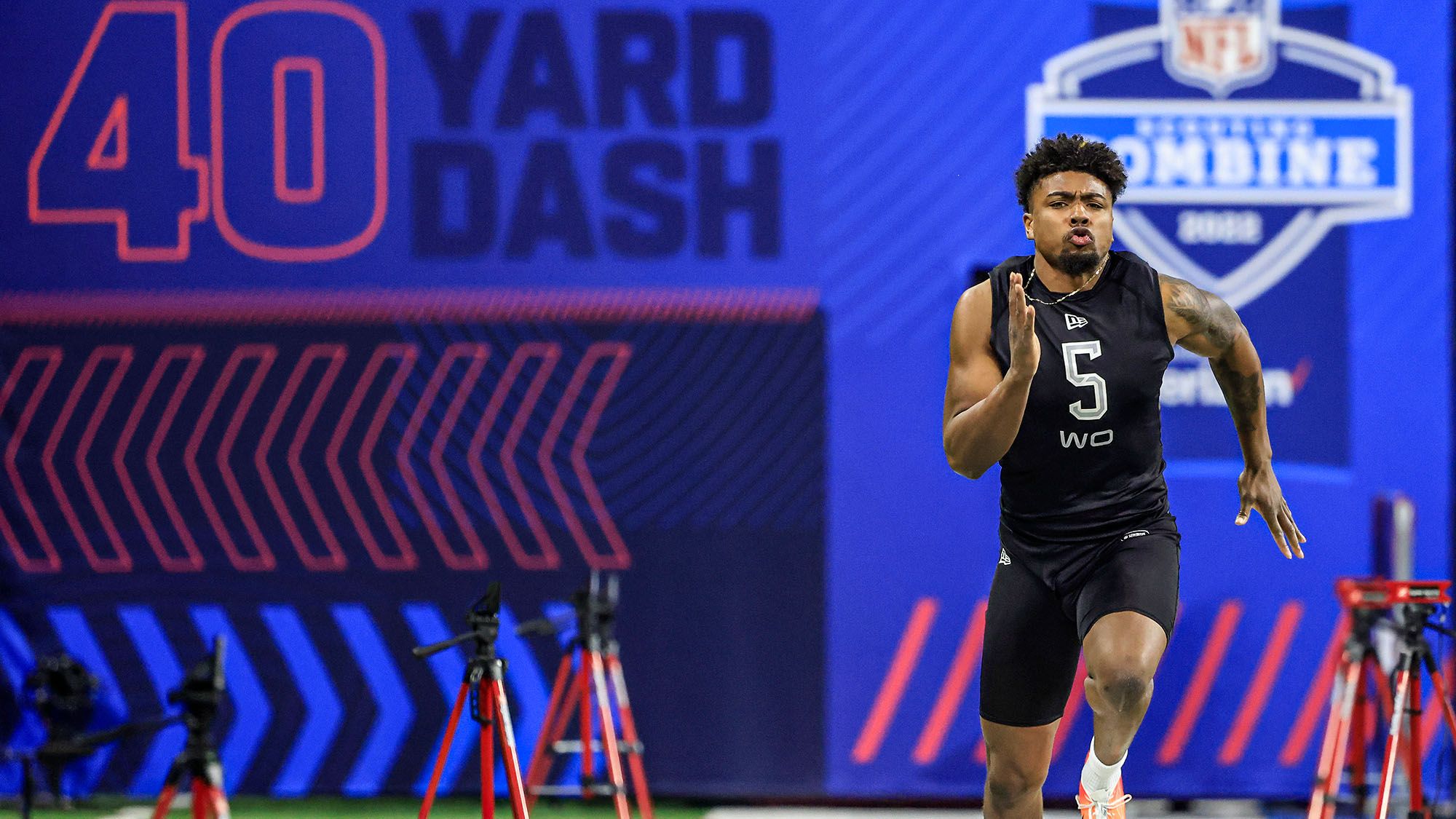 Treylon Burks, Arkansas, 40 time, New York Jets, Combine